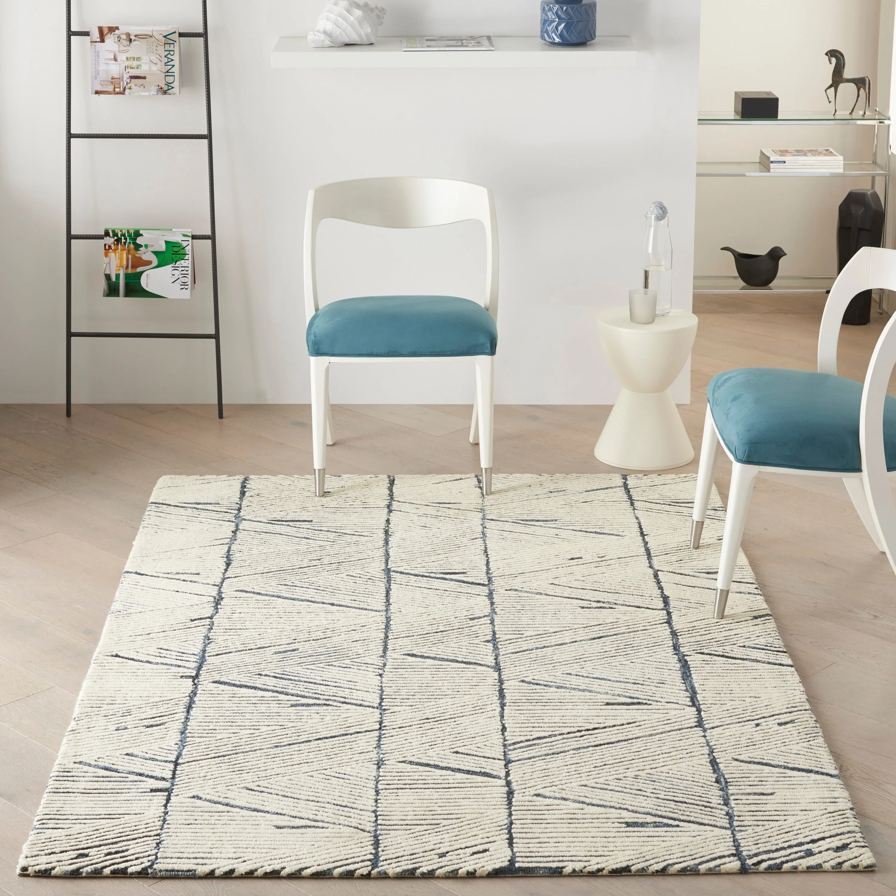 Nourison Vail Textured Rustic Farmhouse Area Rug