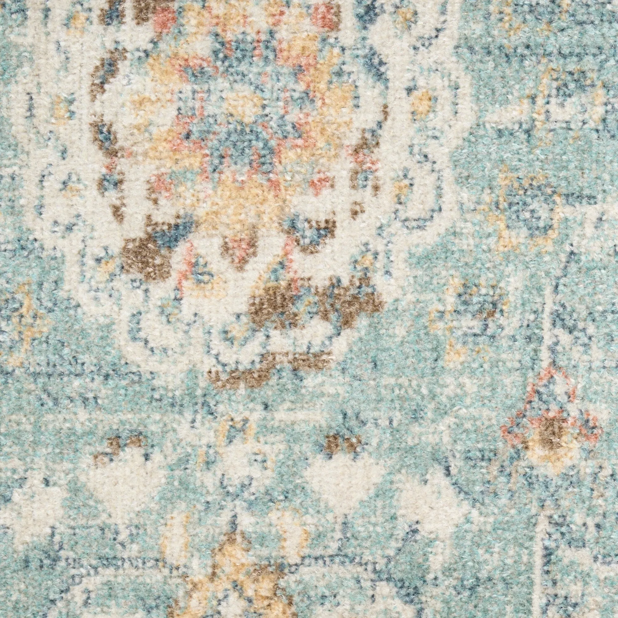Nourison Washable Decor Indoor only Machine Washable Persian Floral Area Rug