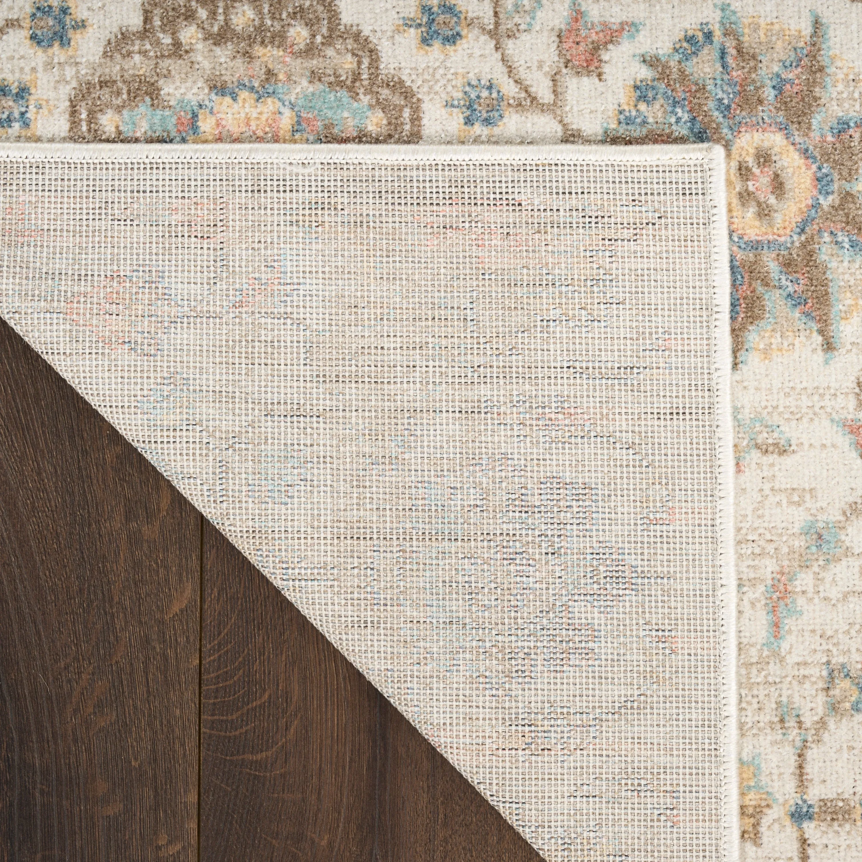 Nourison Washable Decor Indoor only Machine Washable Persian Floral Area Rug