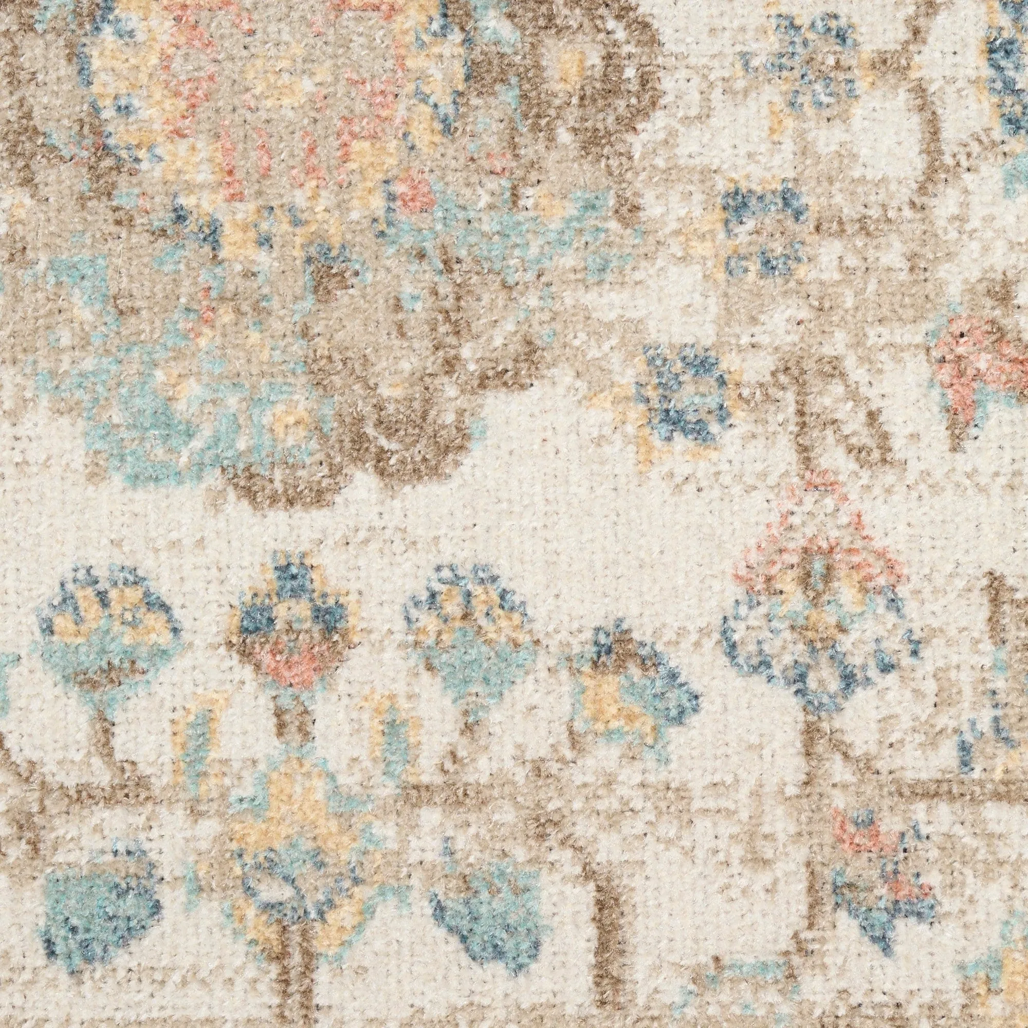 Nourison Washable Decor Indoor only Machine Washable Persian Floral Area Rug