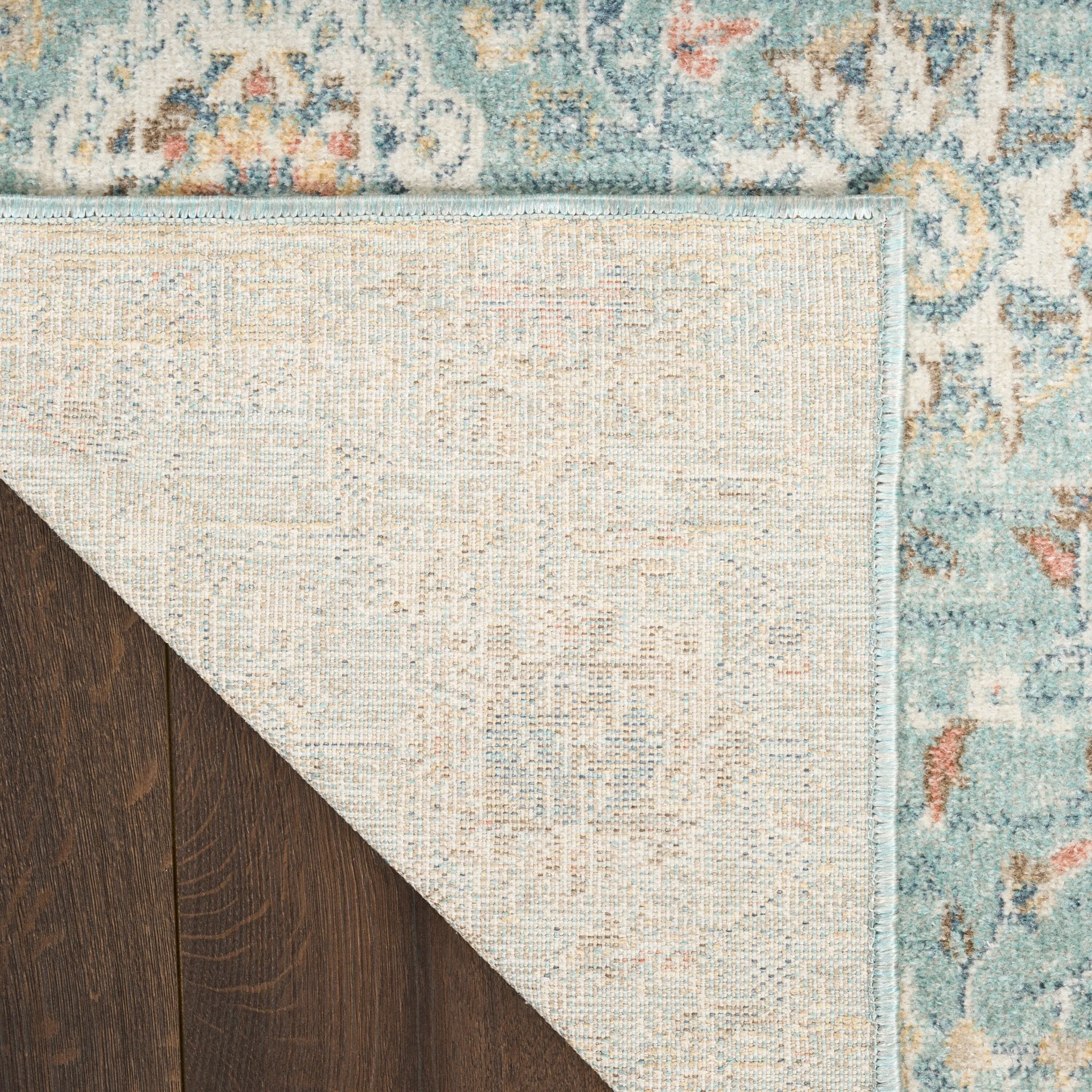 Nourison Washable Decor Indoor only Machine Washable Persian Floral Area Rug