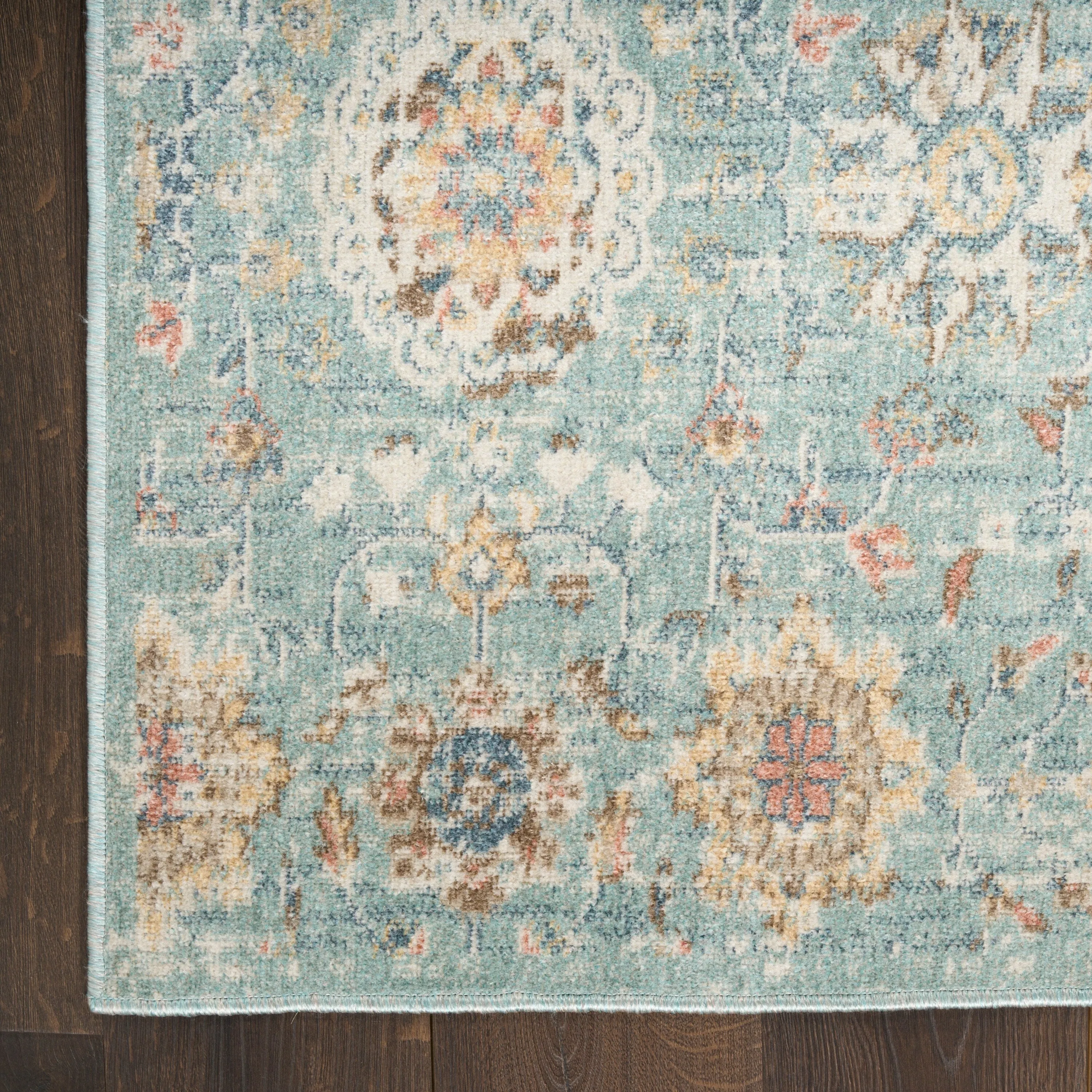 Nourison Washable Decor Indoor only Machine Washable Persian Floral Area Rug
