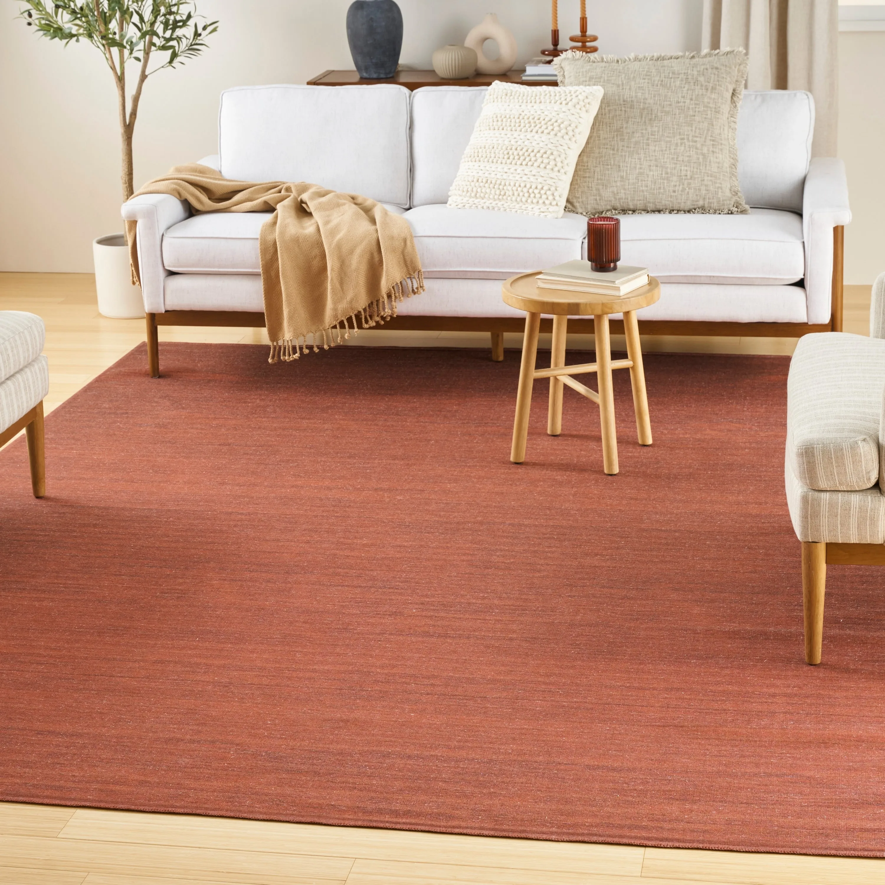 Nourison Washable Essentials Indoor Solid Area Rug