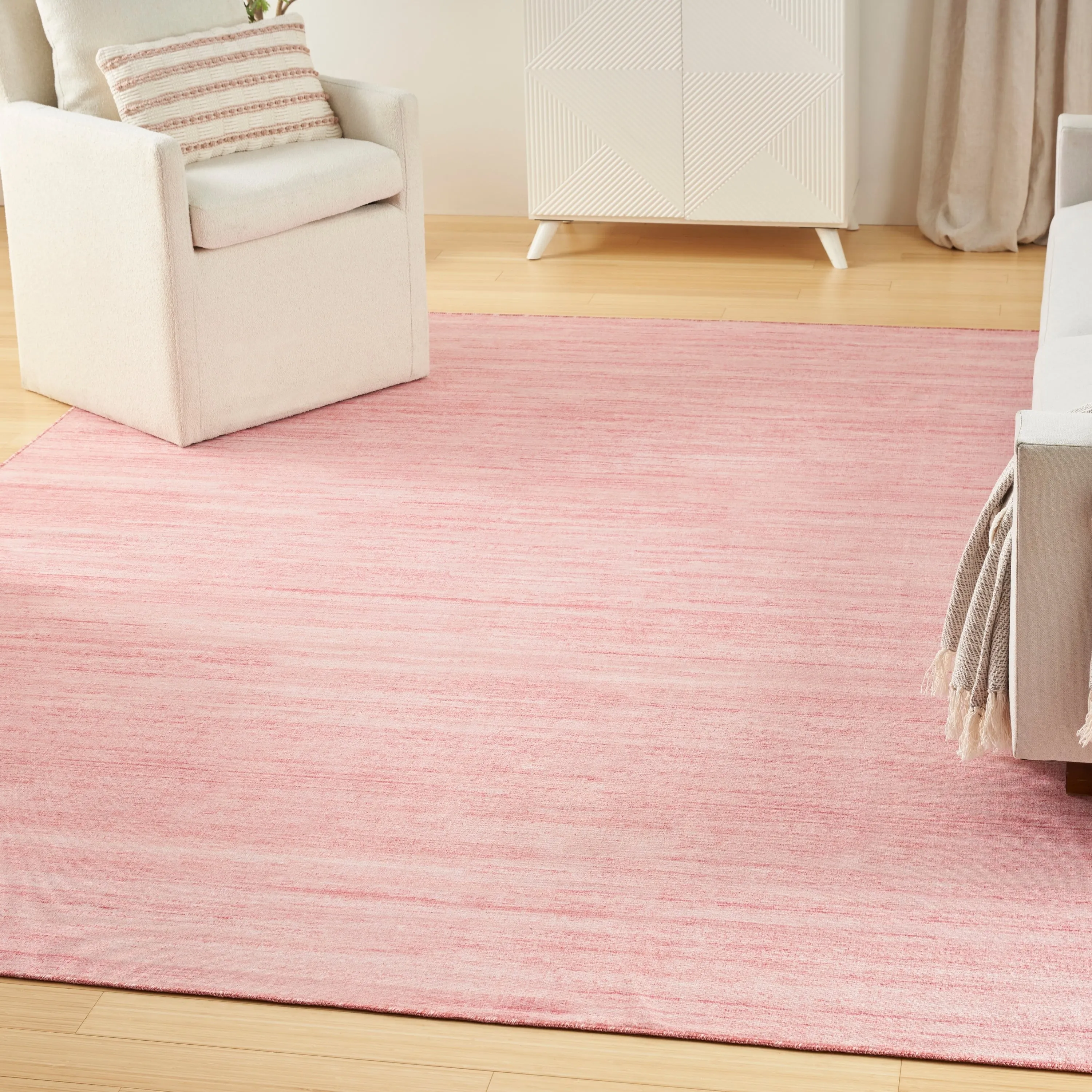 Nourison Washable Essentials Indoor Solid Area Rug