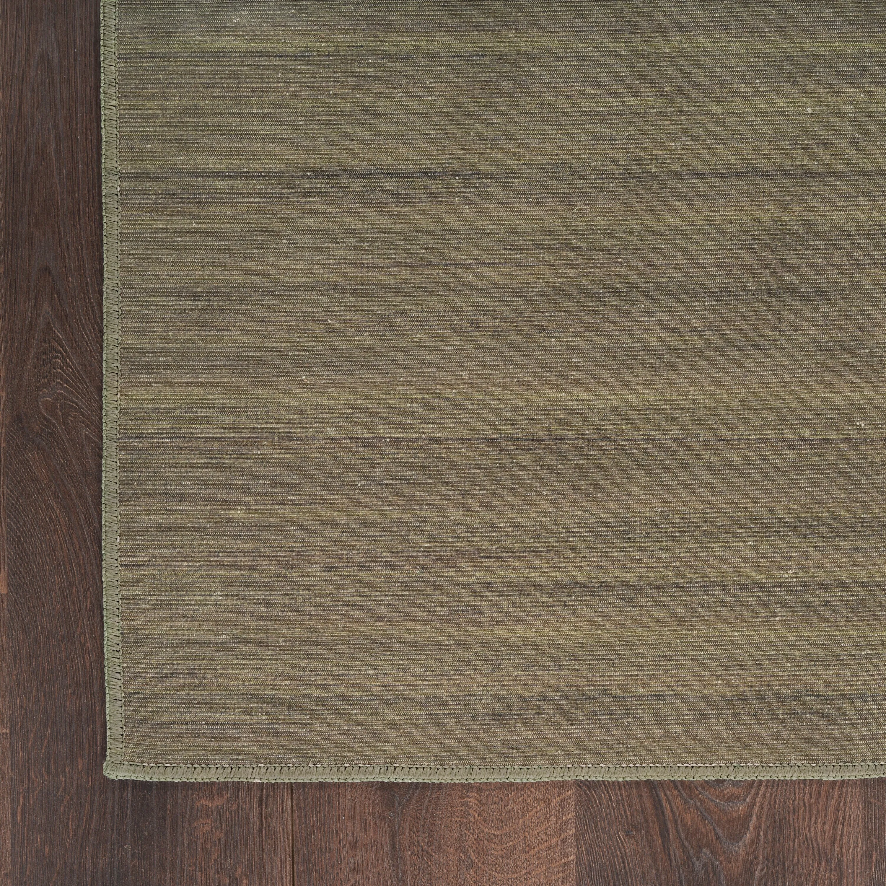 Nourison Washable Essentials Indoor Solid Area Rug
