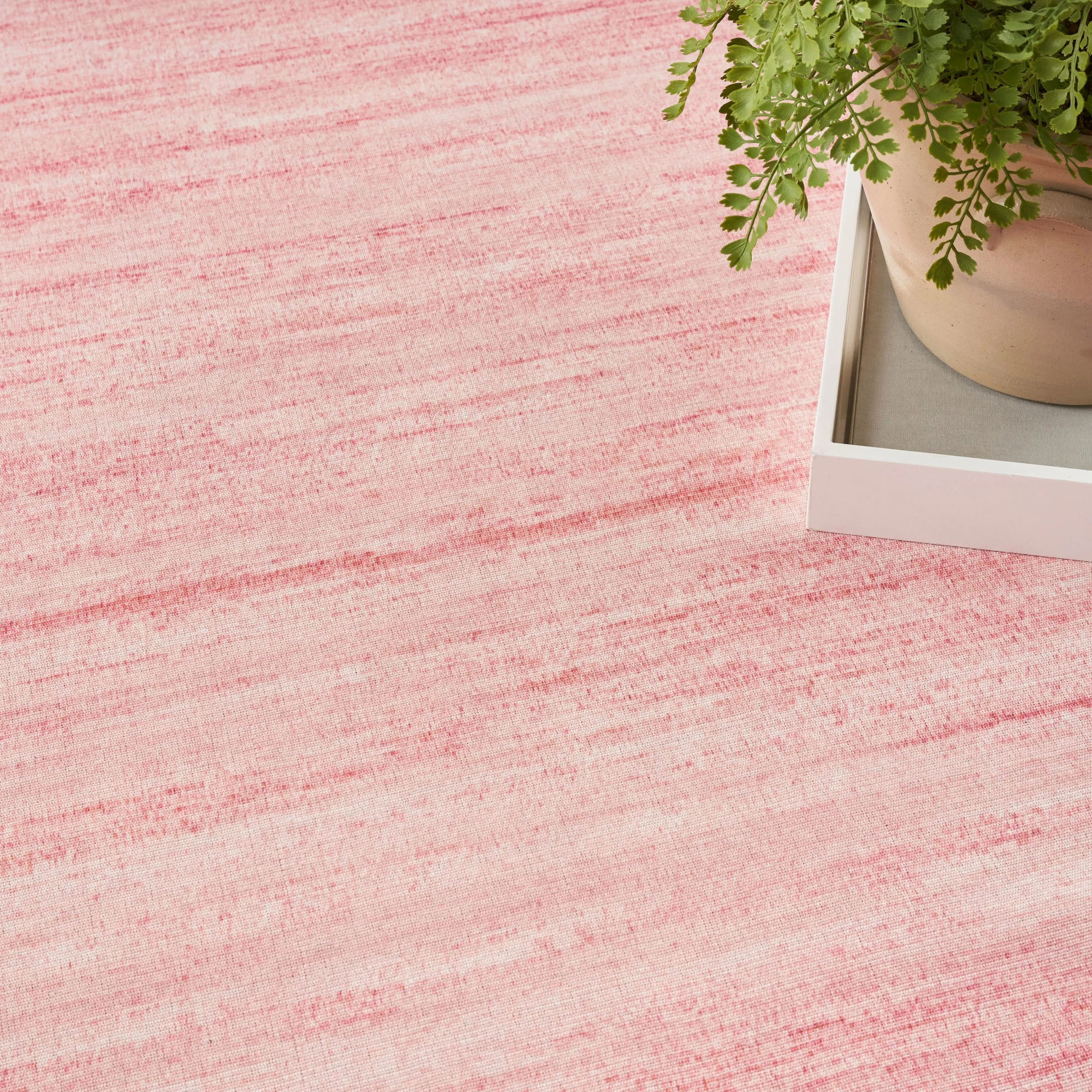 Nourison Washable Essentials Indoor Solid Area Rug