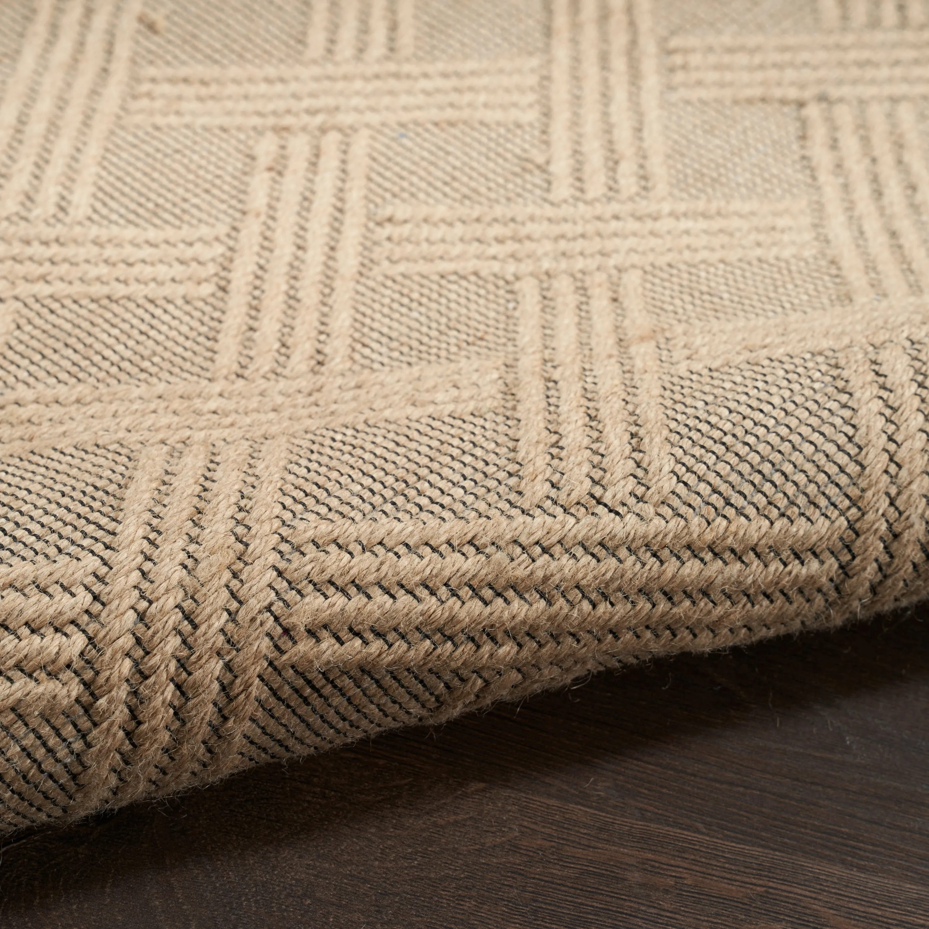 Nourison Washable Indoor Geometric Jute Area Rug