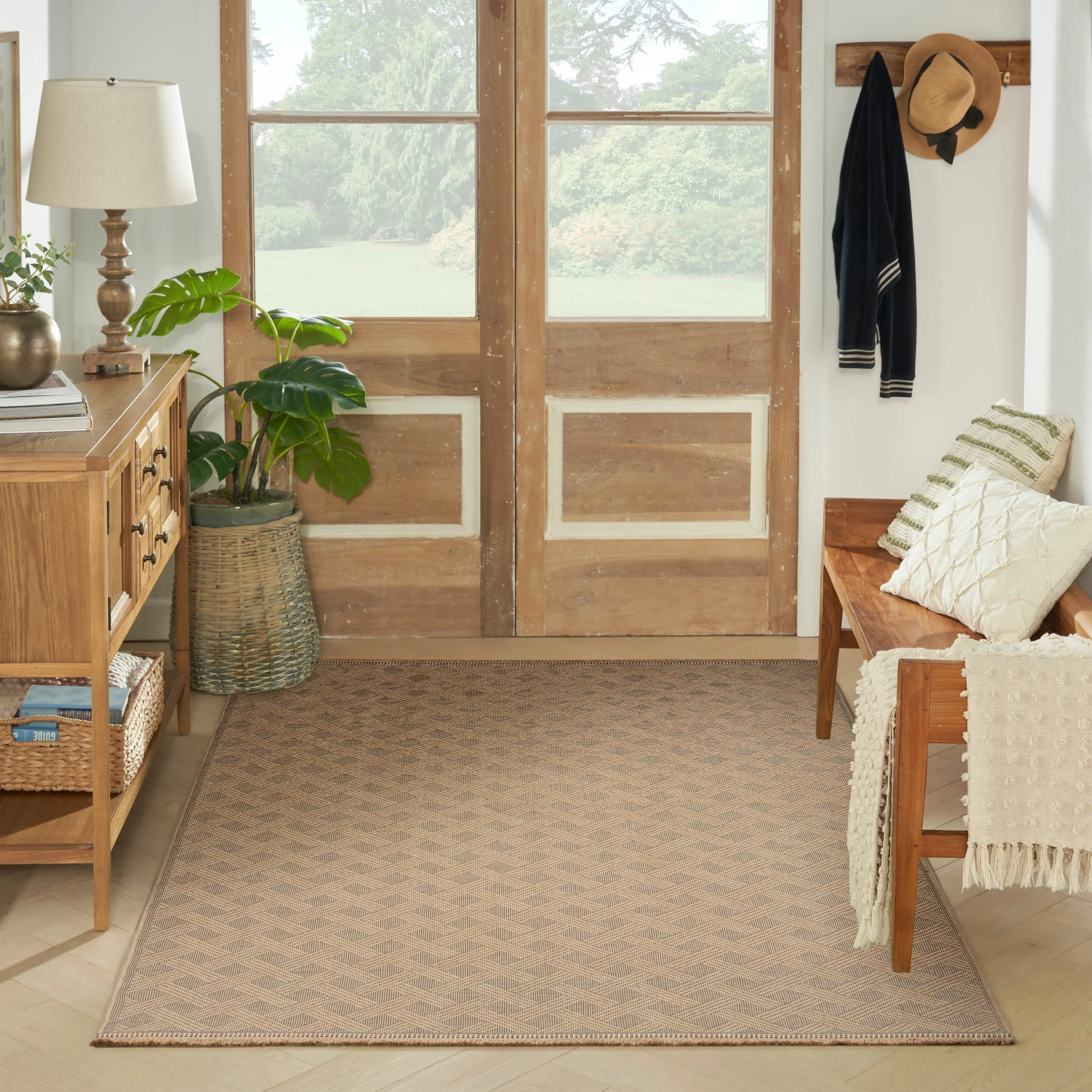 Nourison Washable Indoor Geometric Jute Area Rug