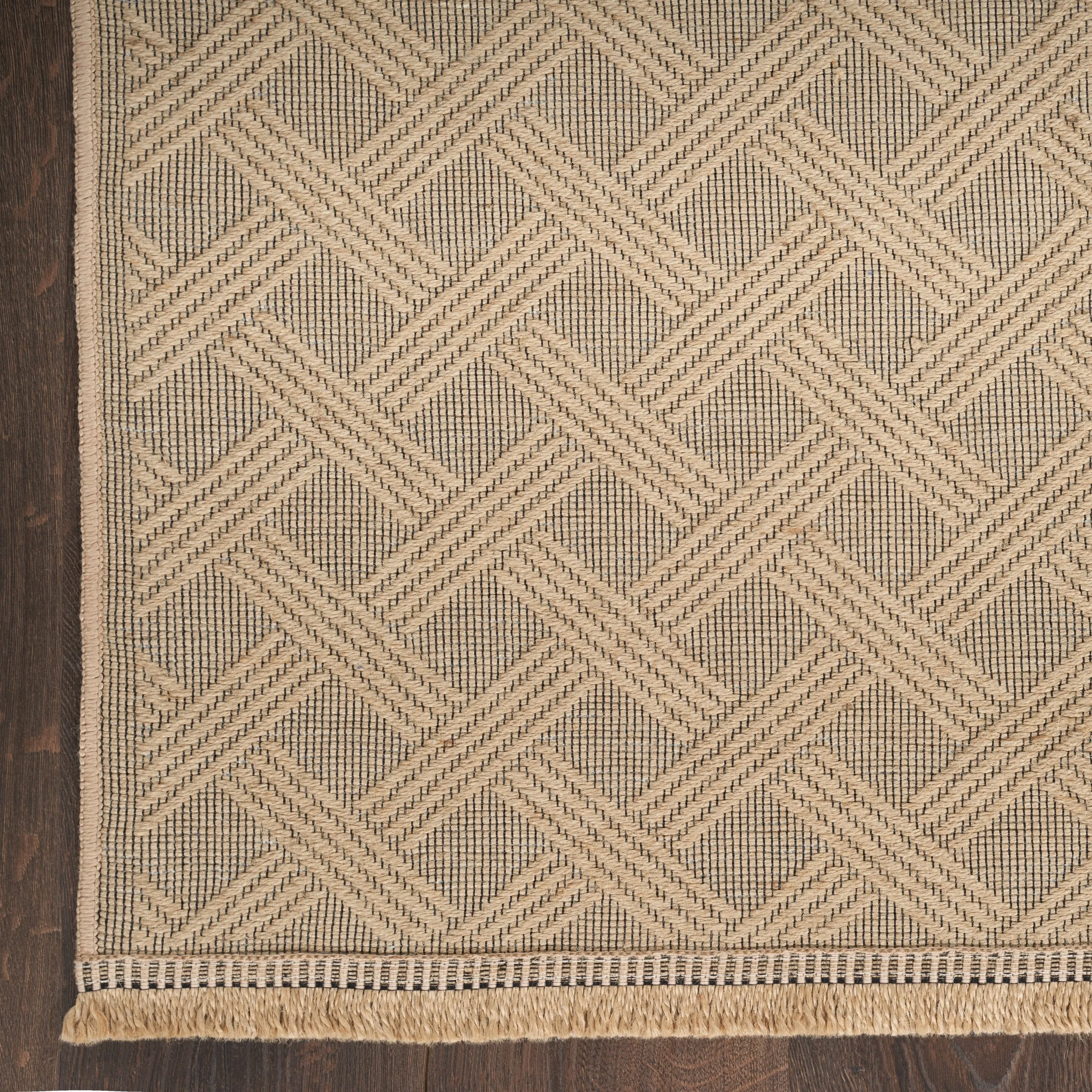 Nourison Washable Indoor Geometric Jute Area Rug
