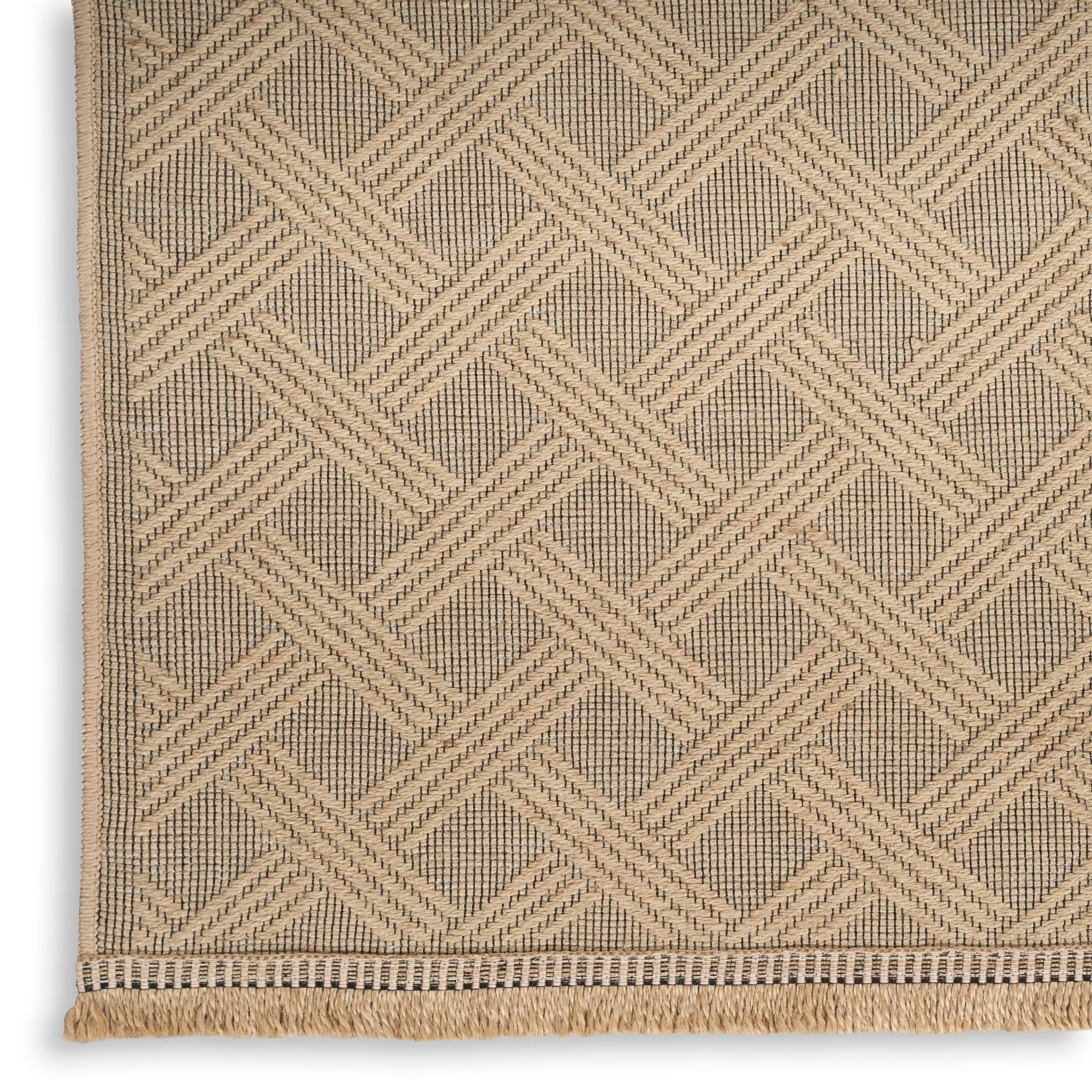 Nourison Washable Indoor Geometric Jute Area Rug