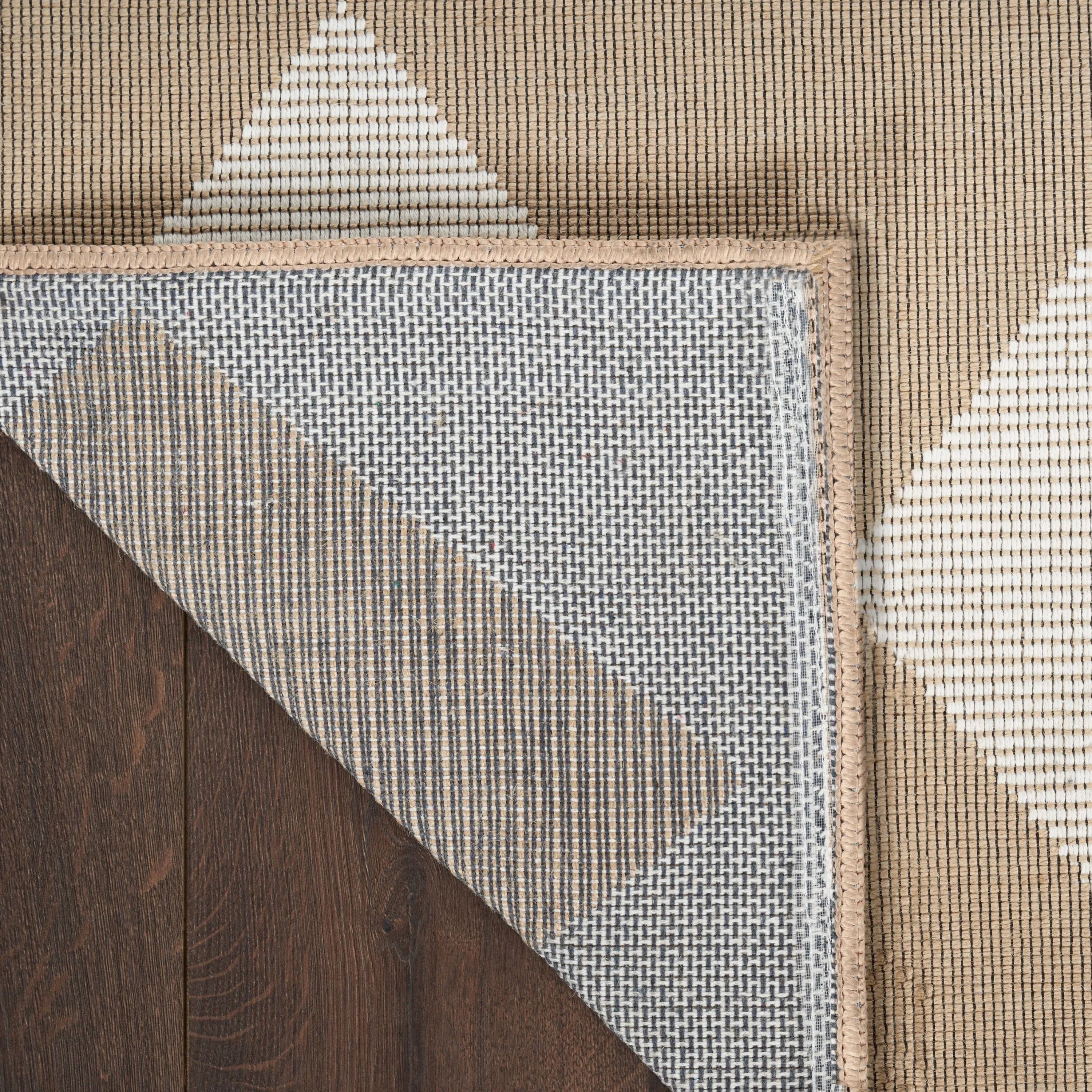 Nourison Washable Modern Jute Indoor Geometric Area Rug