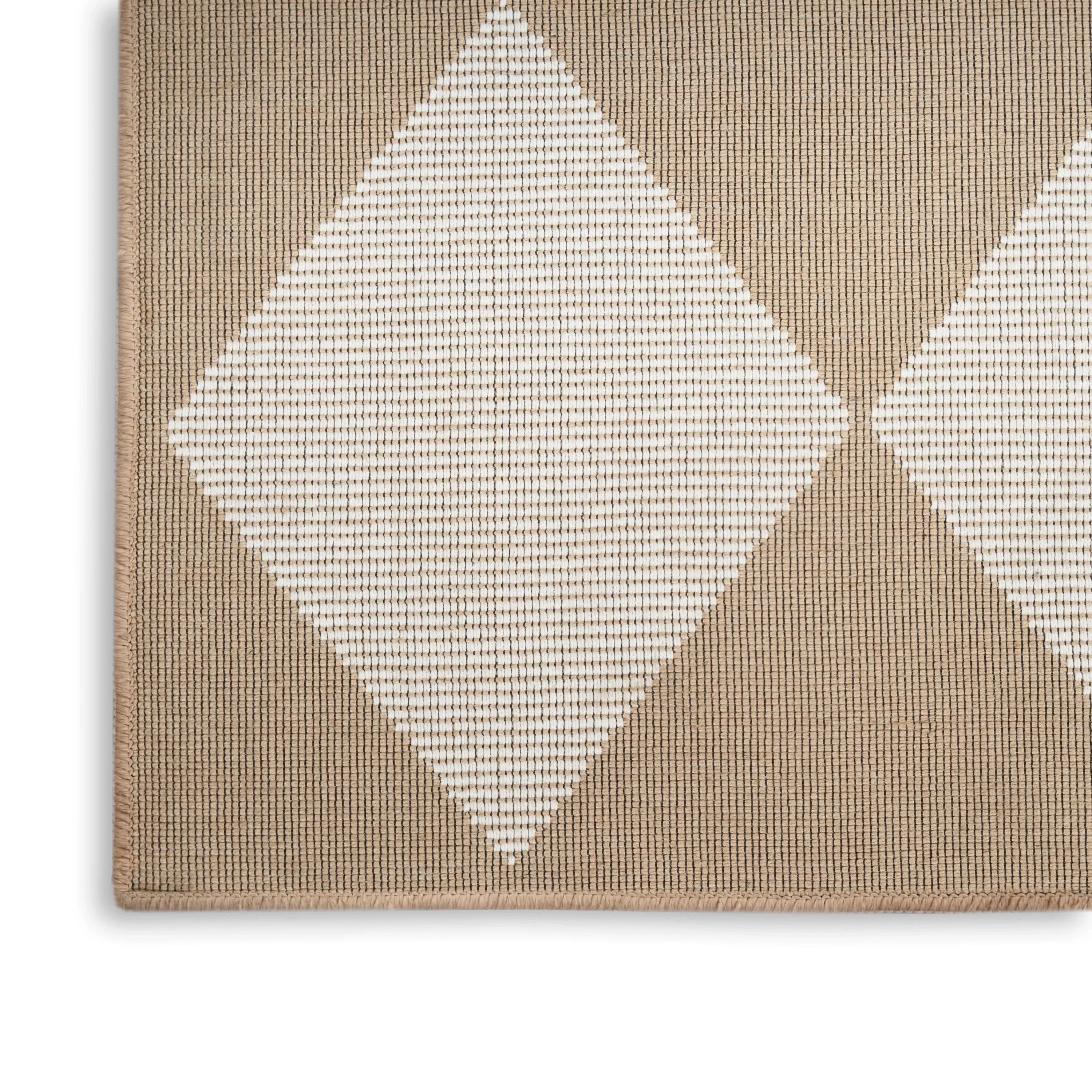 Nourison Washable Modern Jute Indoor Geometric Area Rug