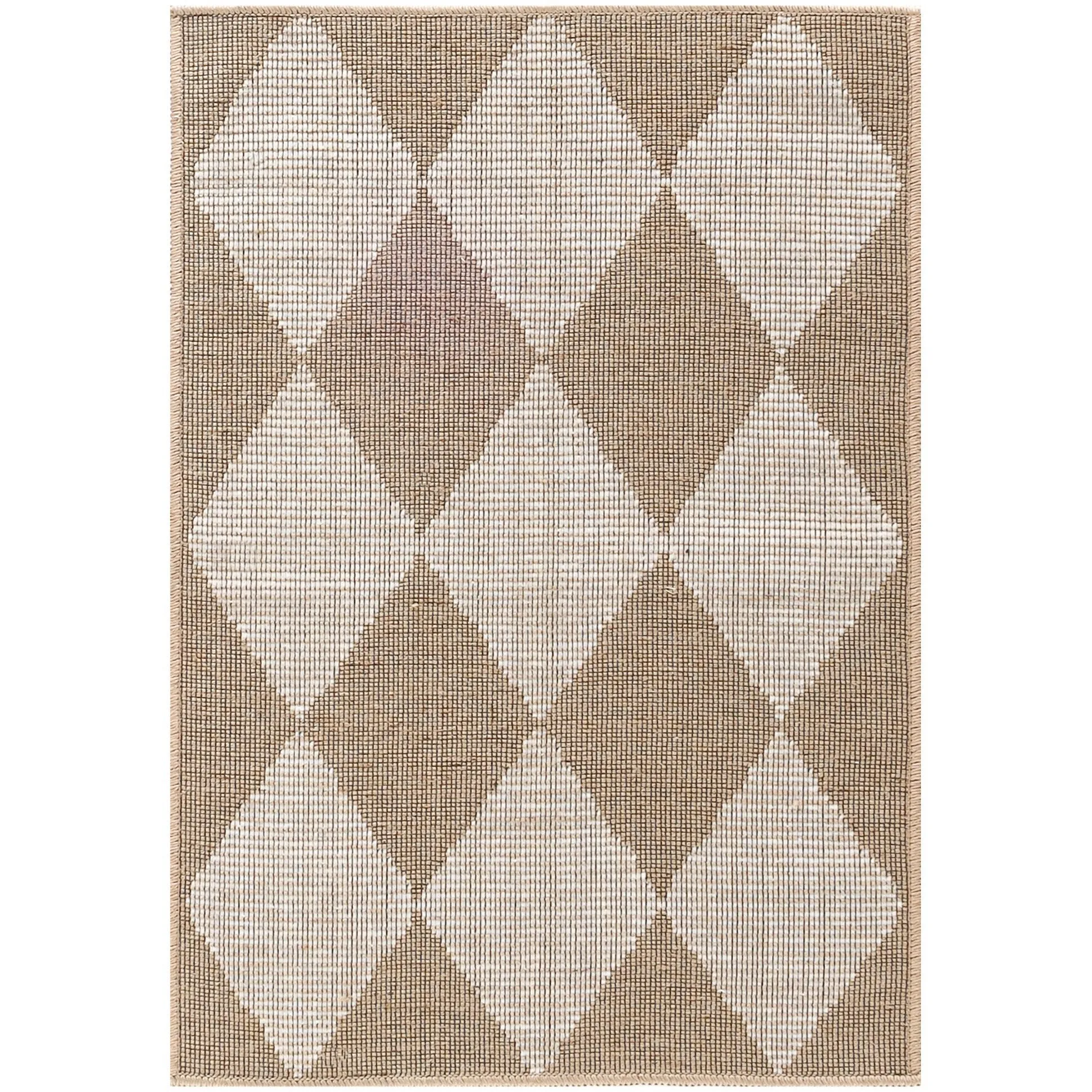 Nourison Washable Modern Jute Indoor Geometric Area Rug