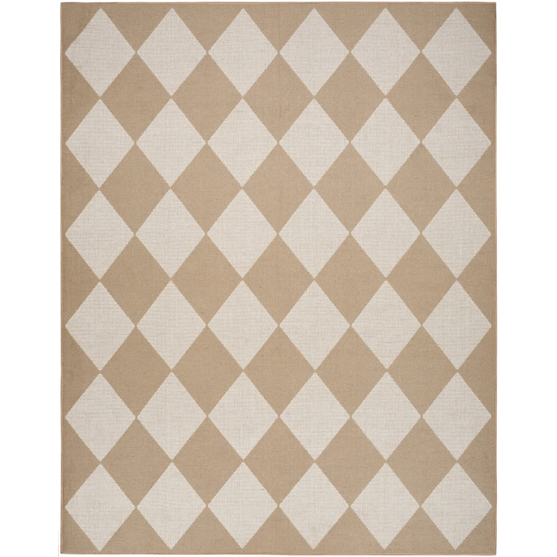 Nourison Washable Modern Jute Indoor Geometric Area Rug