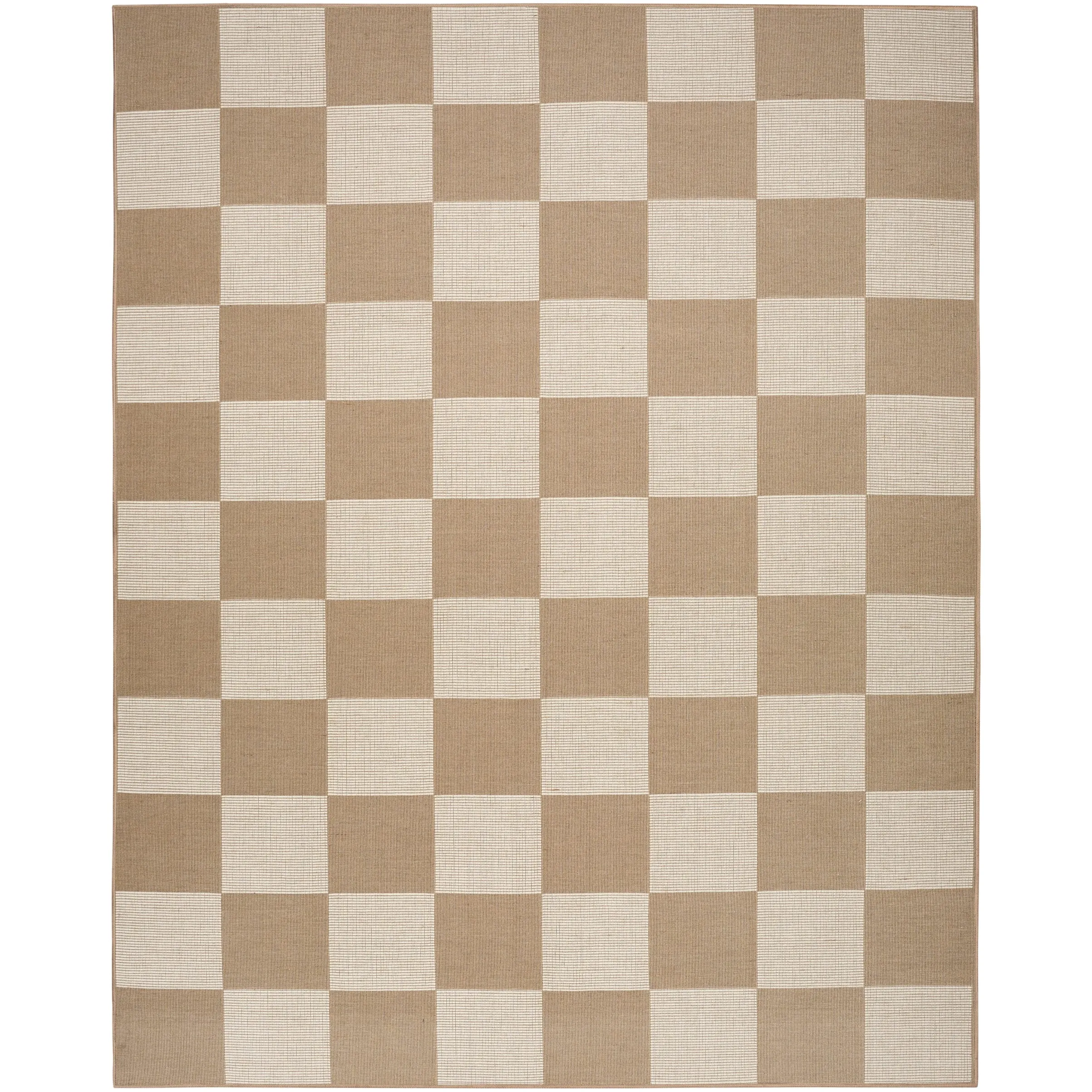 Nourison Washable Modern Jute Indoor Geometric Area Rug