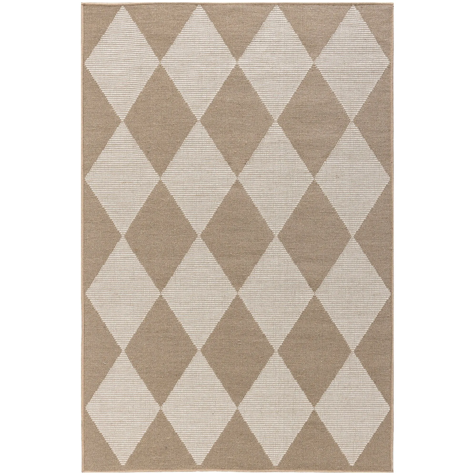 Nourison Washable Modern Jute Indoor Geometric Area Rug