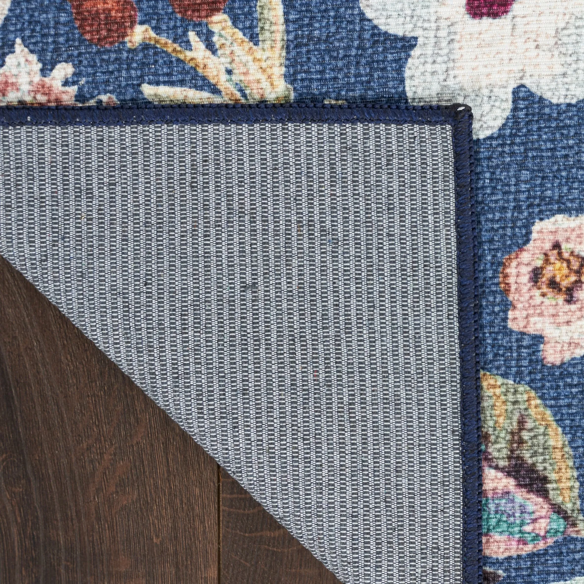 Nourison Washables Indoor Multicolored Floral Area Rug