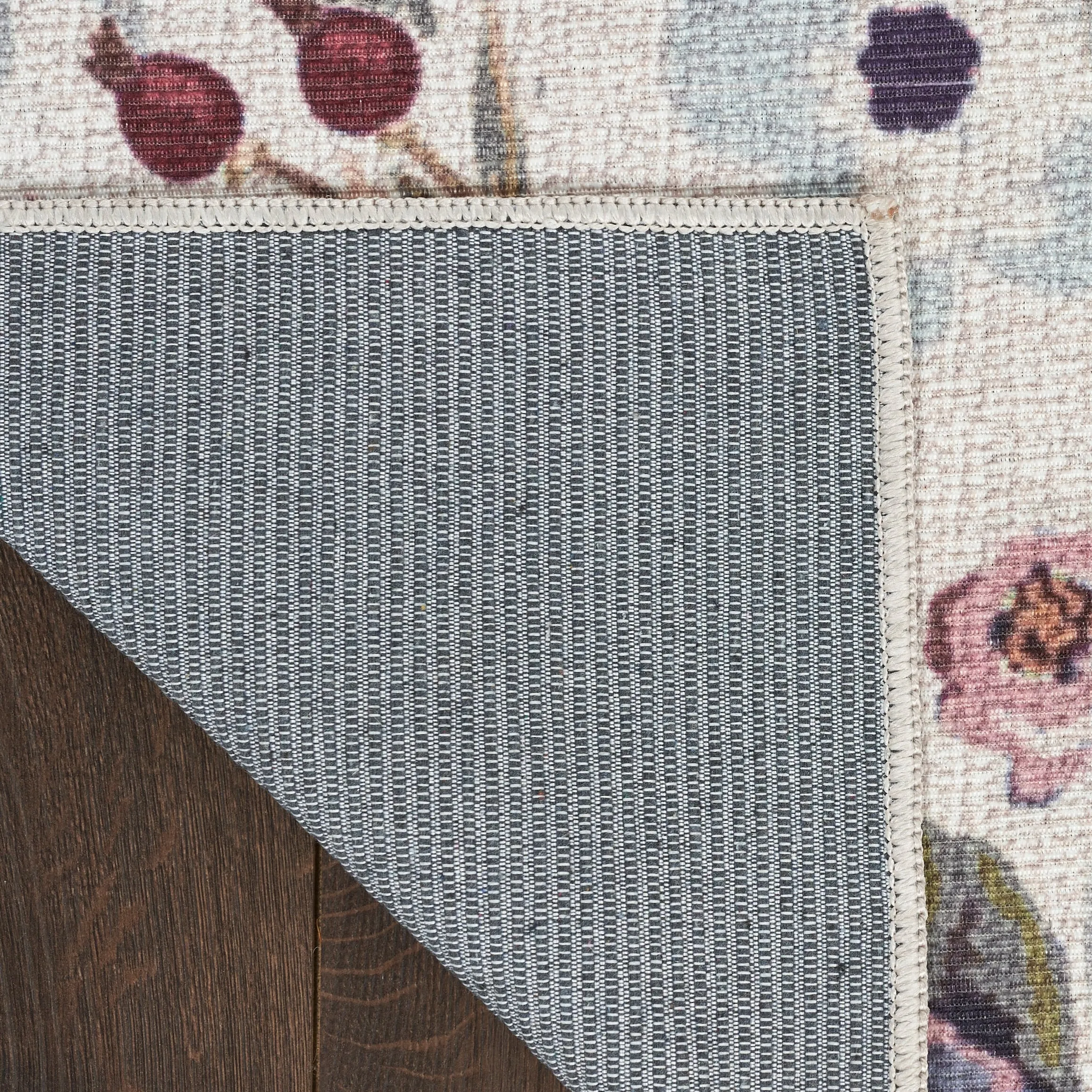 Nourison Washables Indoor Multicolored Floral Area Rug