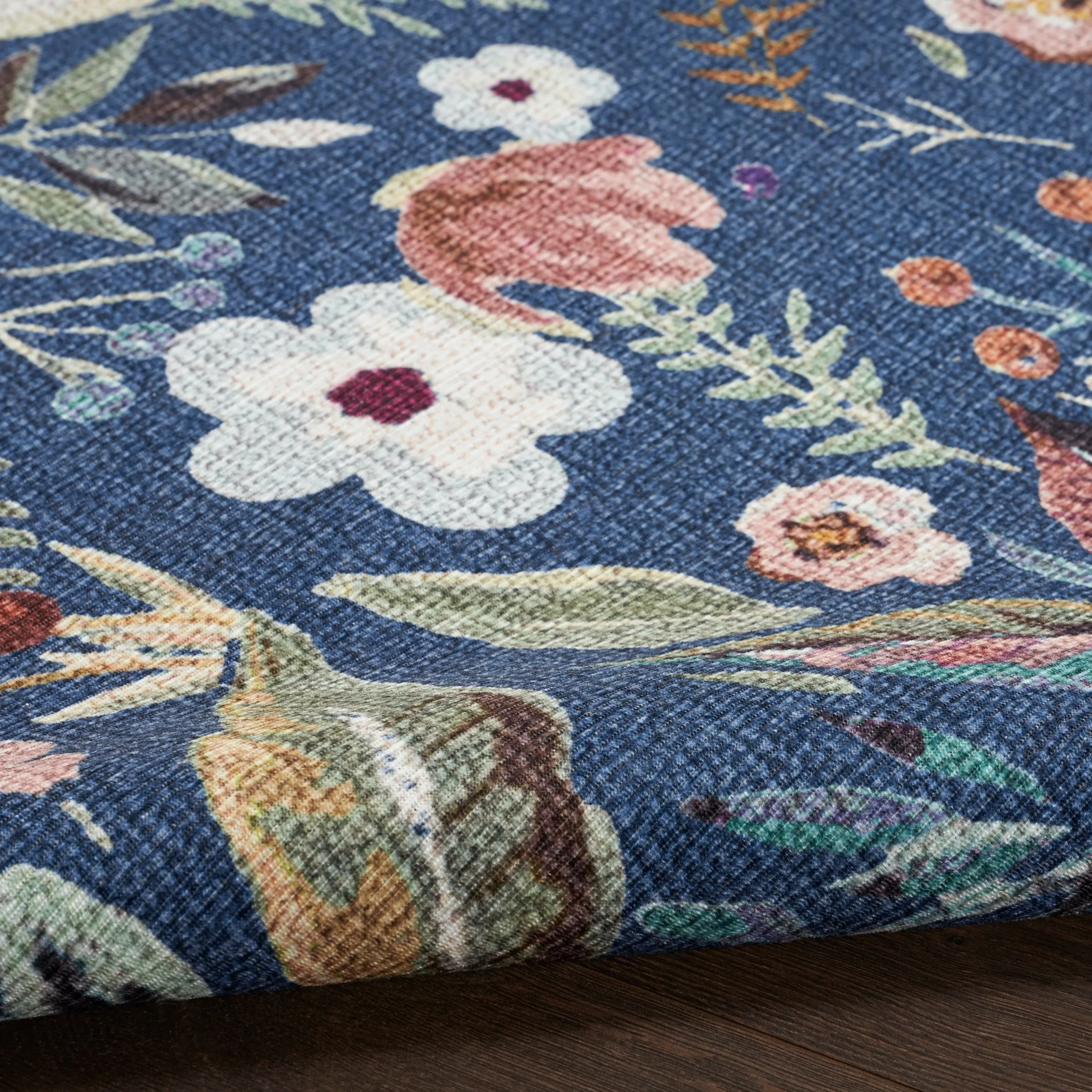 Nourison Washables Indoor Multicolored Floral Area Rug