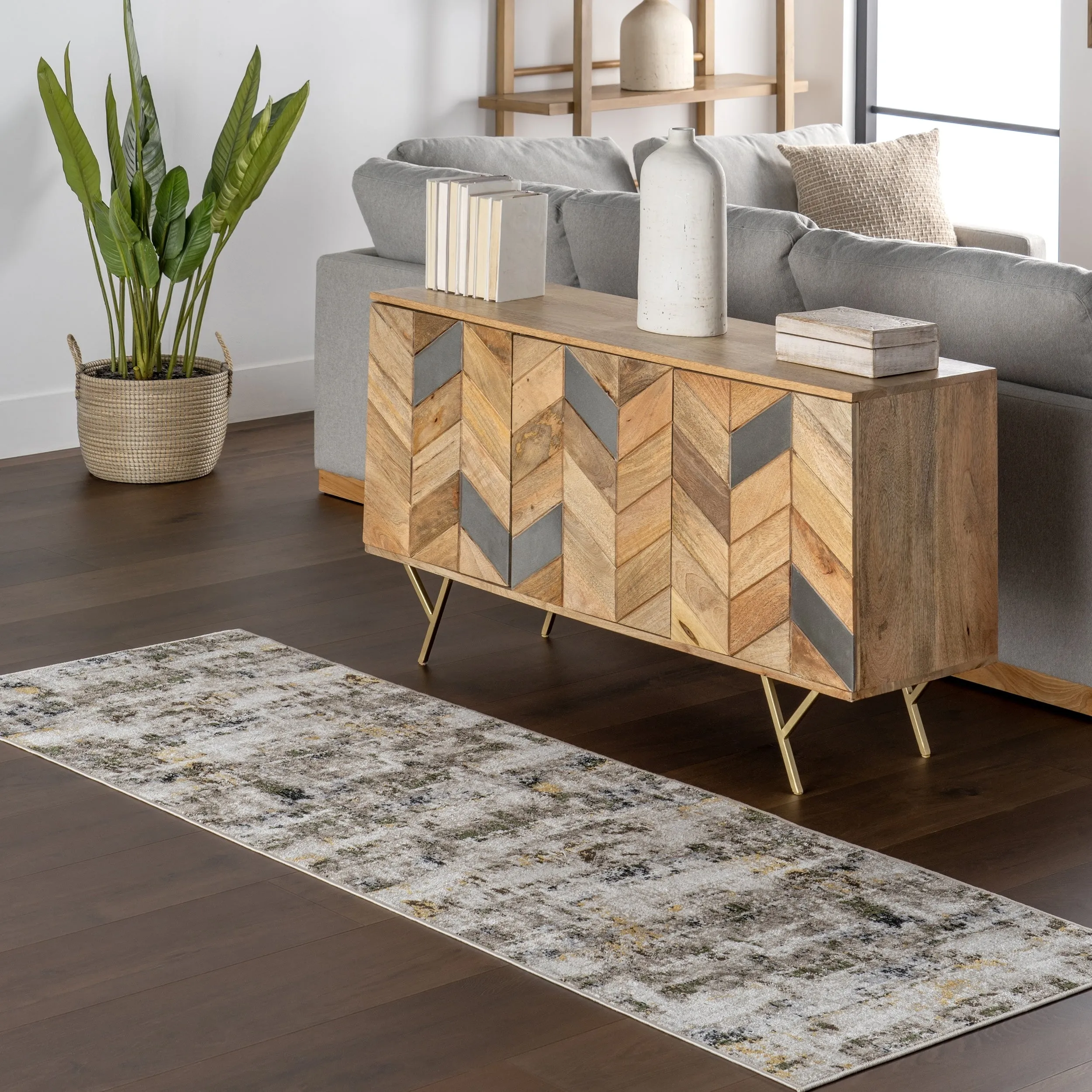 Nuloom Aaliyah SpinClean Casual Abstract Machine Washable Area Rug