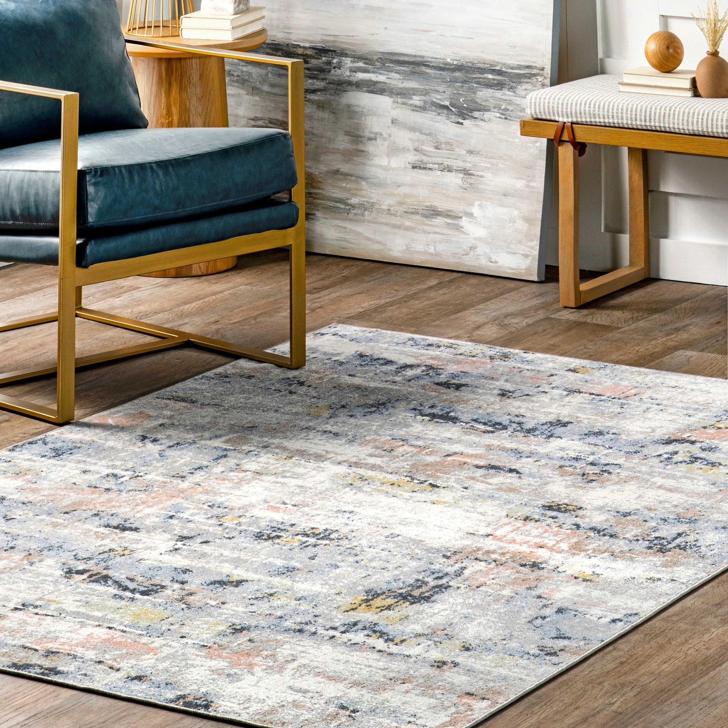 Nuloom Aaliyah SpinClean Casual Abstract Machine Washable Area Rug