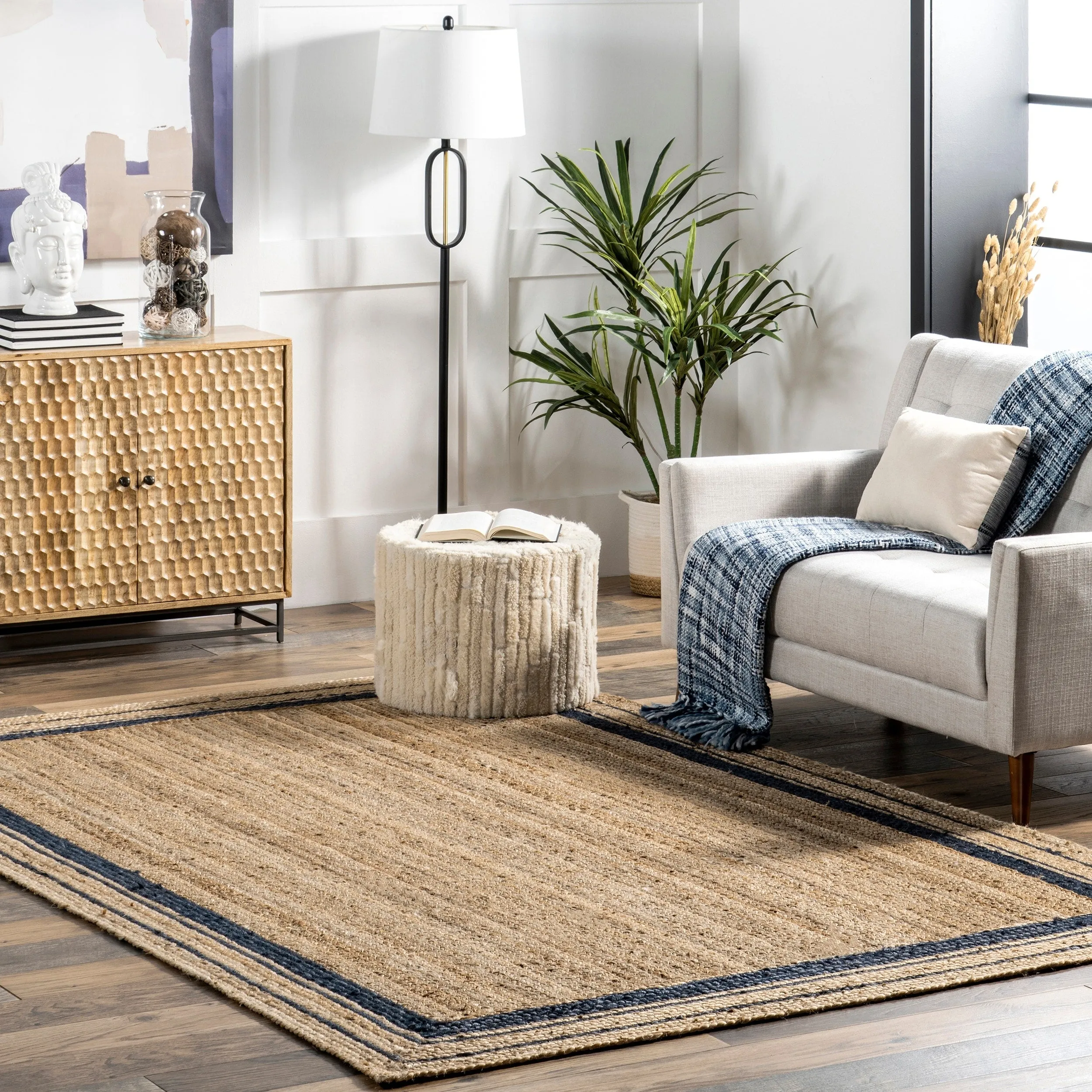 Nuloom Abigail Casual Bordered Jute Area Rug