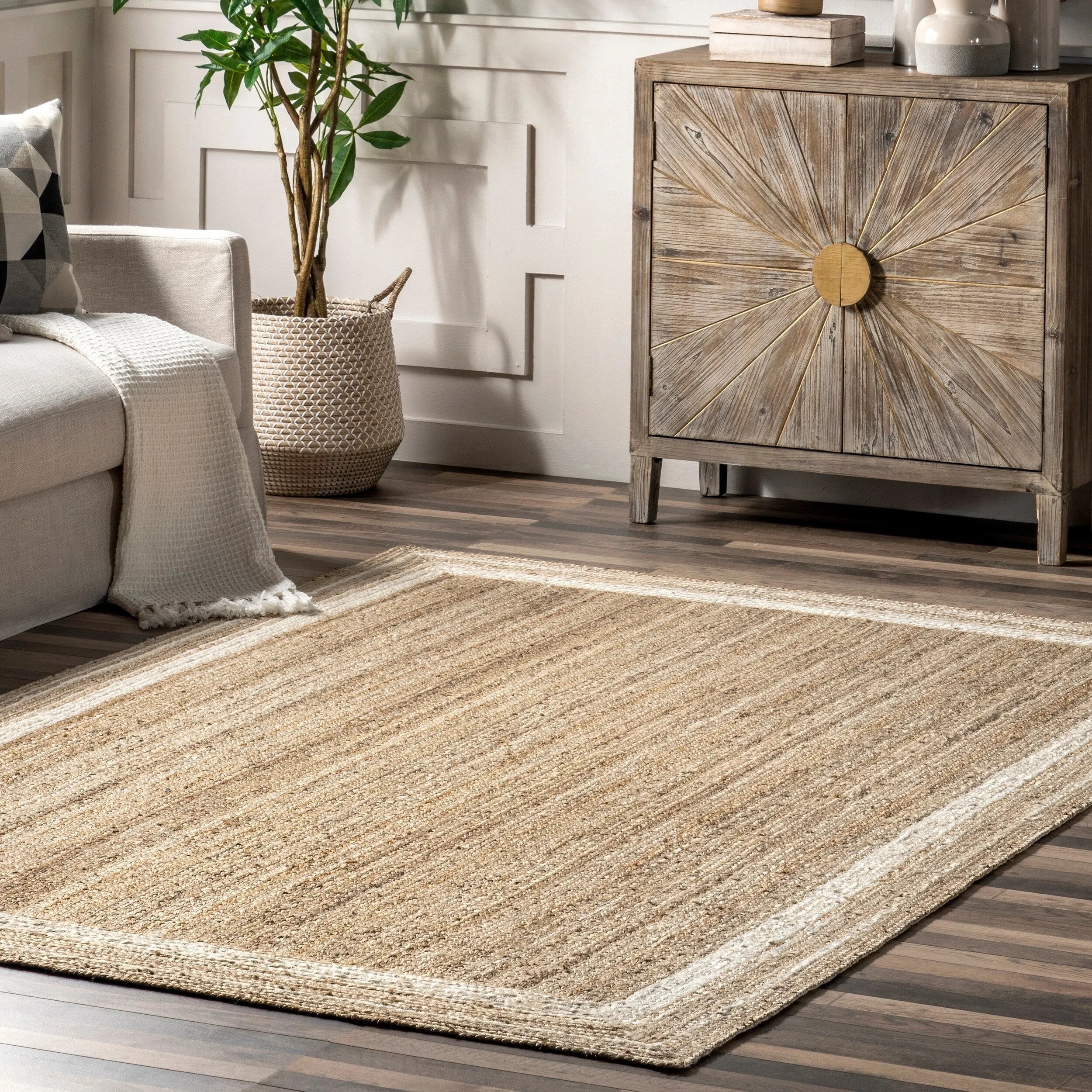 Nuloom Abigail Casual Bordered Jute Area Rug