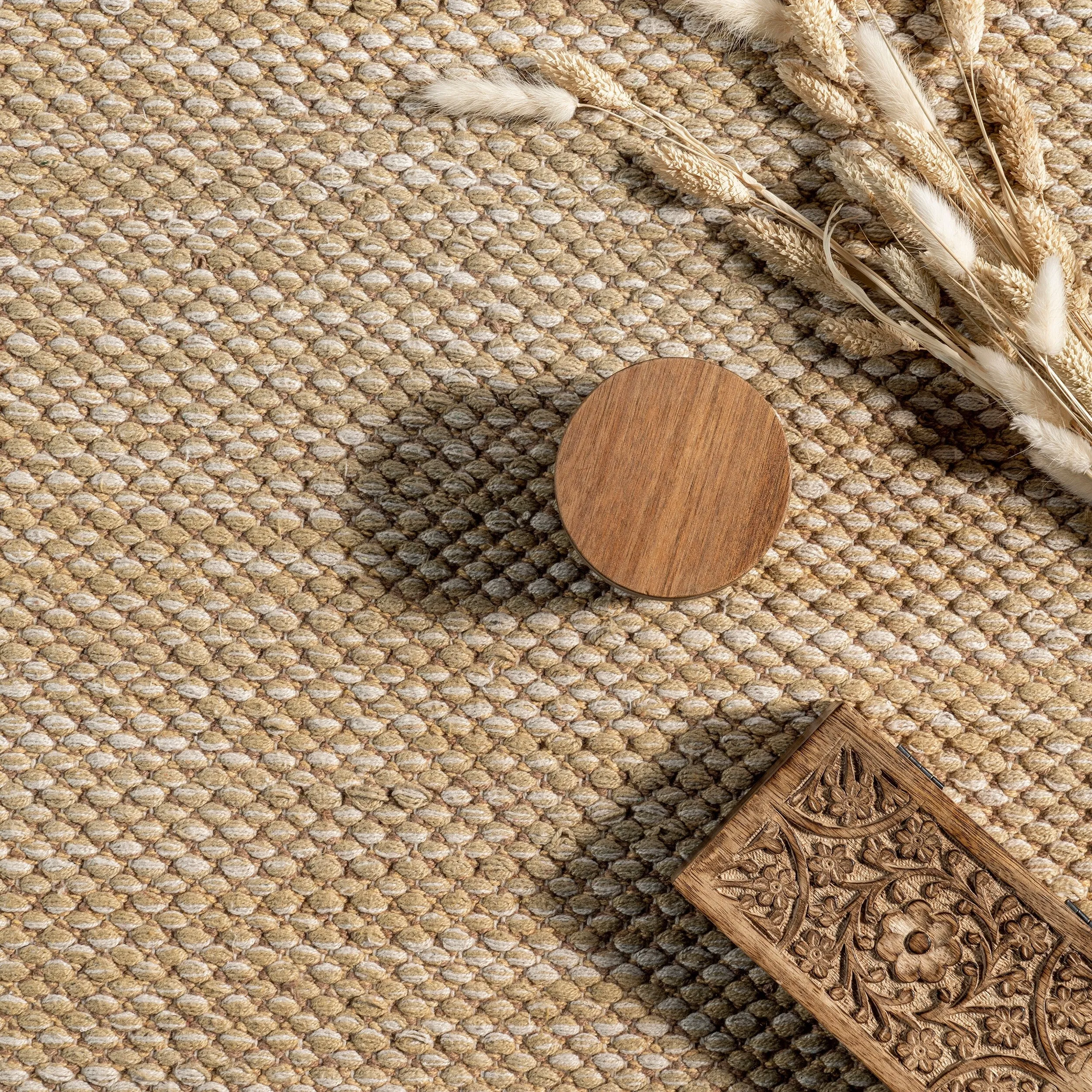 Nuloom Alessi Solid Farmhouse Cotton Area Rug
