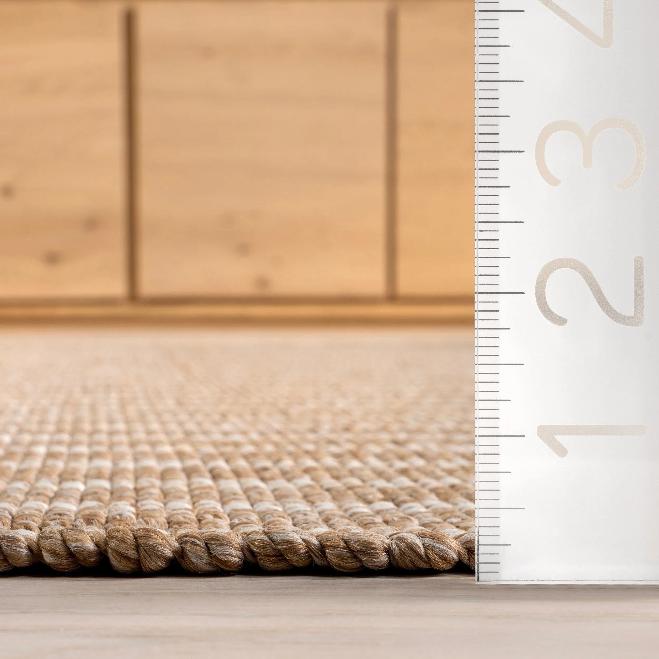Nuloom Alia Striped Faux Jute Indoor/Outdoor Area Rug