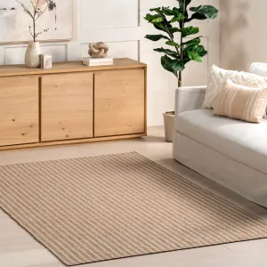 Nuloom Alia Striped Faux Jute Indoor/Outdoor Area Rug