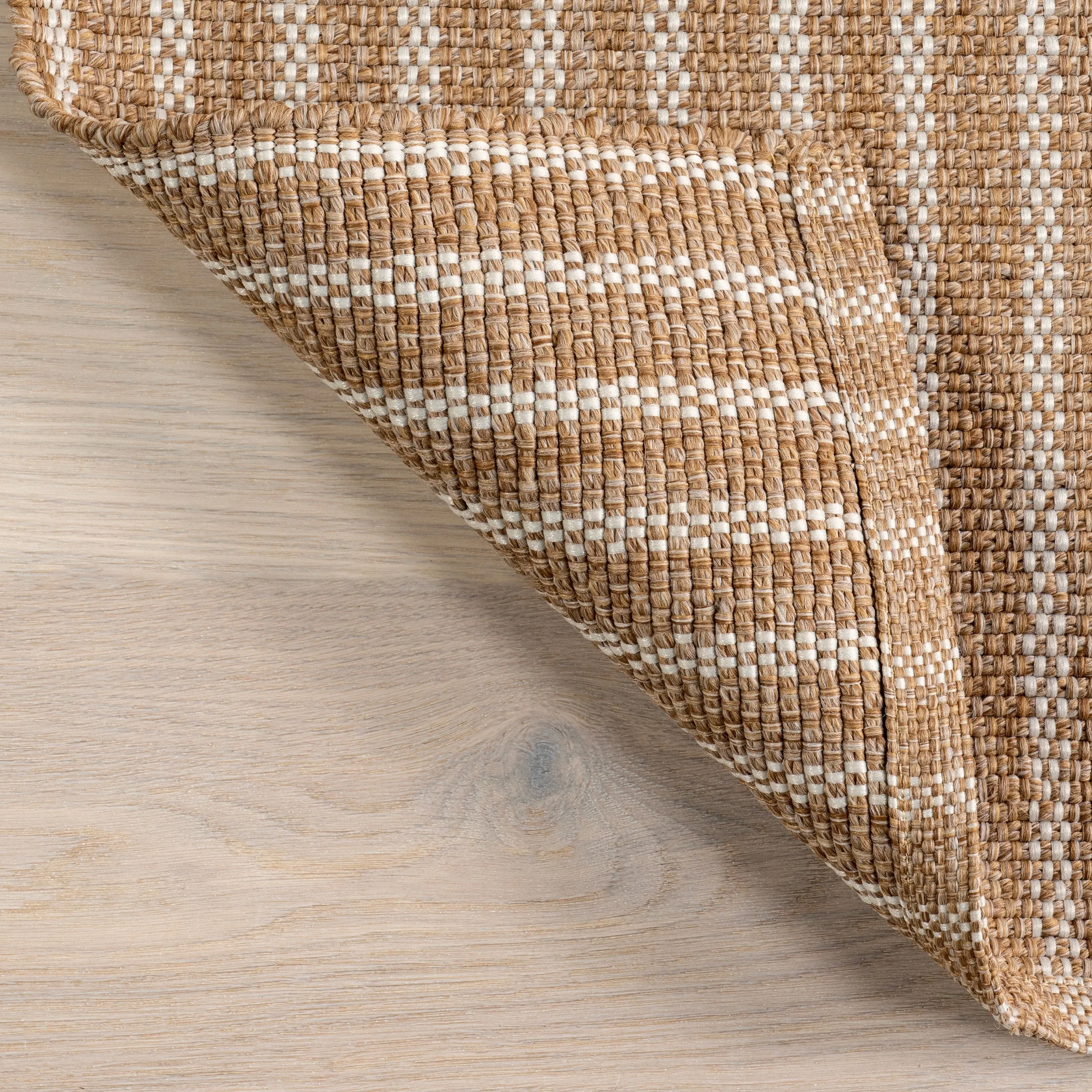 Nuloom Alia Striped Faux Jute Indoor/Outdoor Area Rug