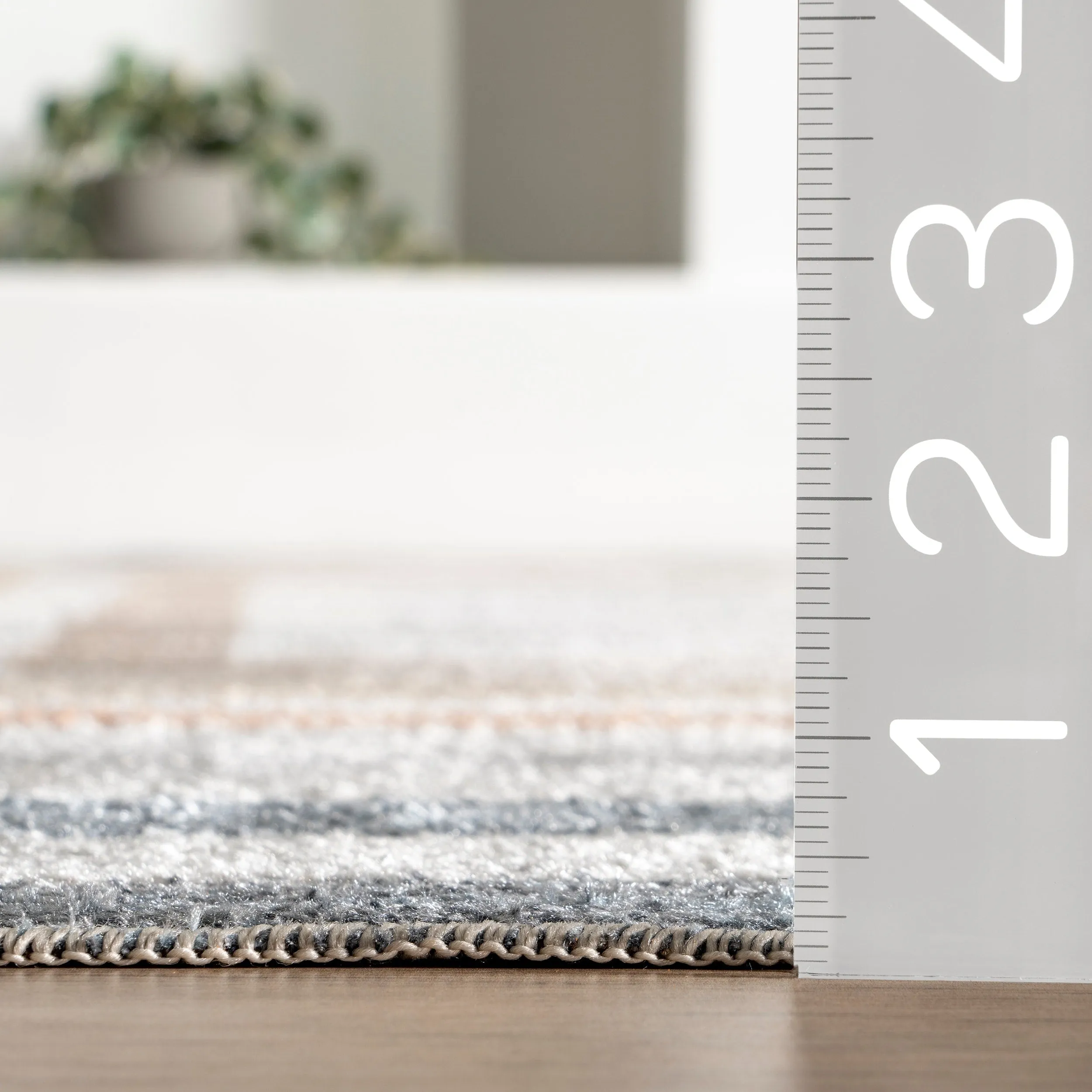 Nuloom Alienor SpinClean Striped Machine Washable Area Rug