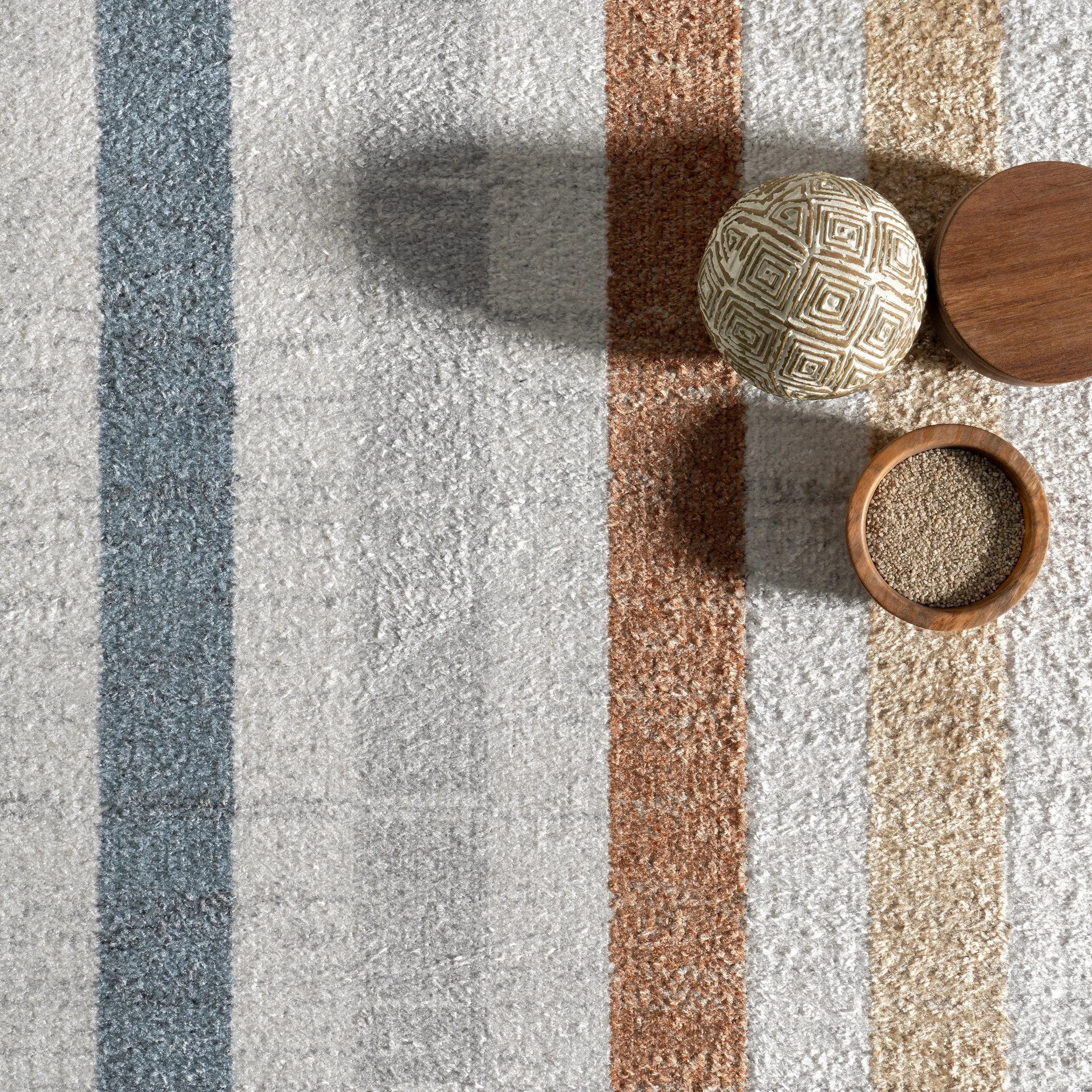 Nuloom Alienor SpinClean Striped Machine Washable Area Rug