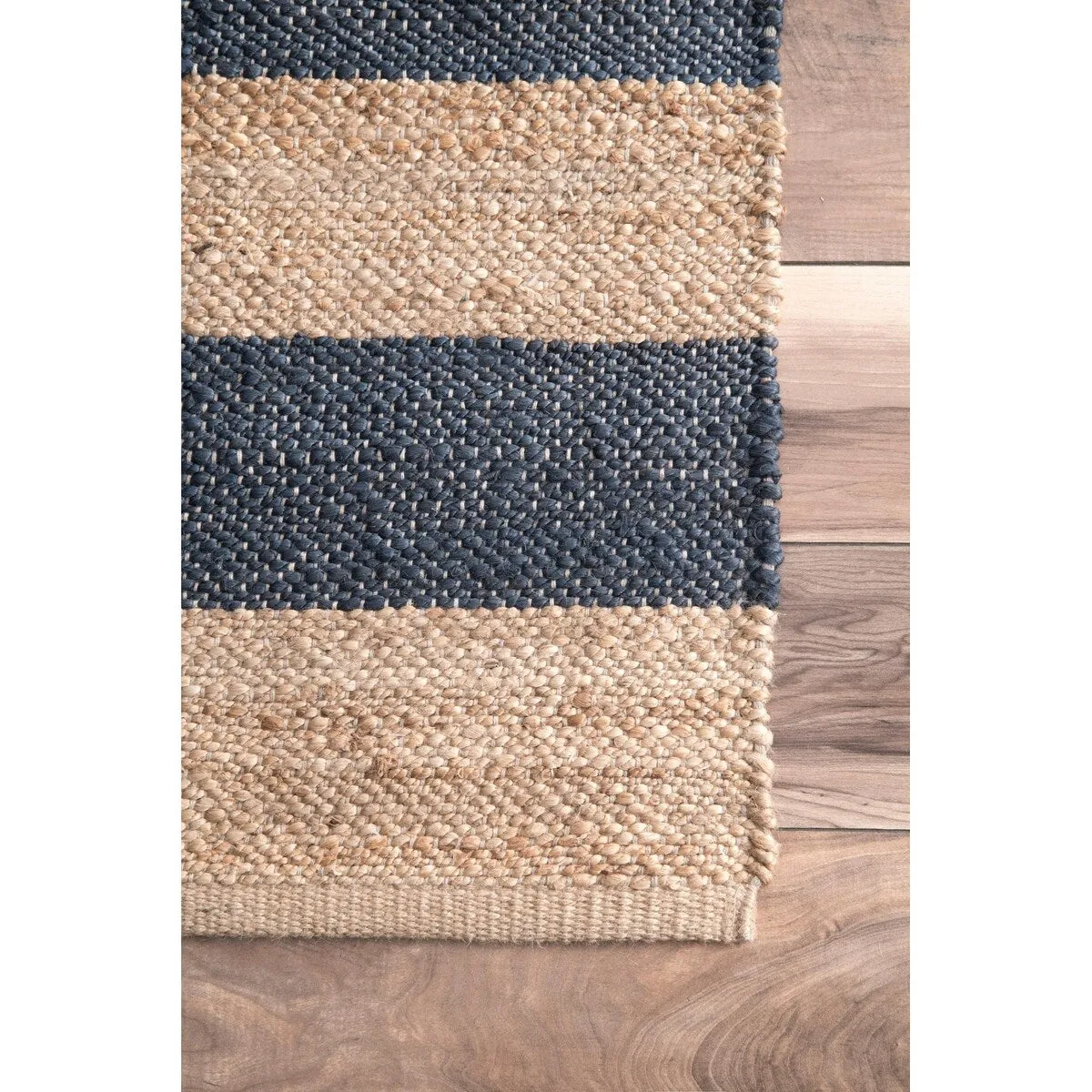 Nuloom Alisia Flatweave Striped Jute Area Rug