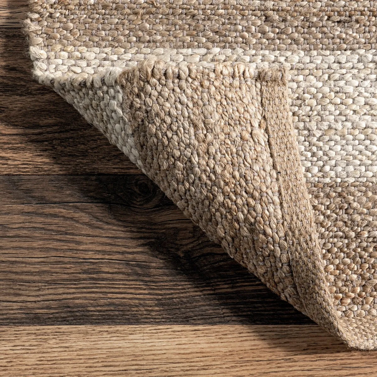 Nuloom Alisia Flatweave Striped Jute Area Rug