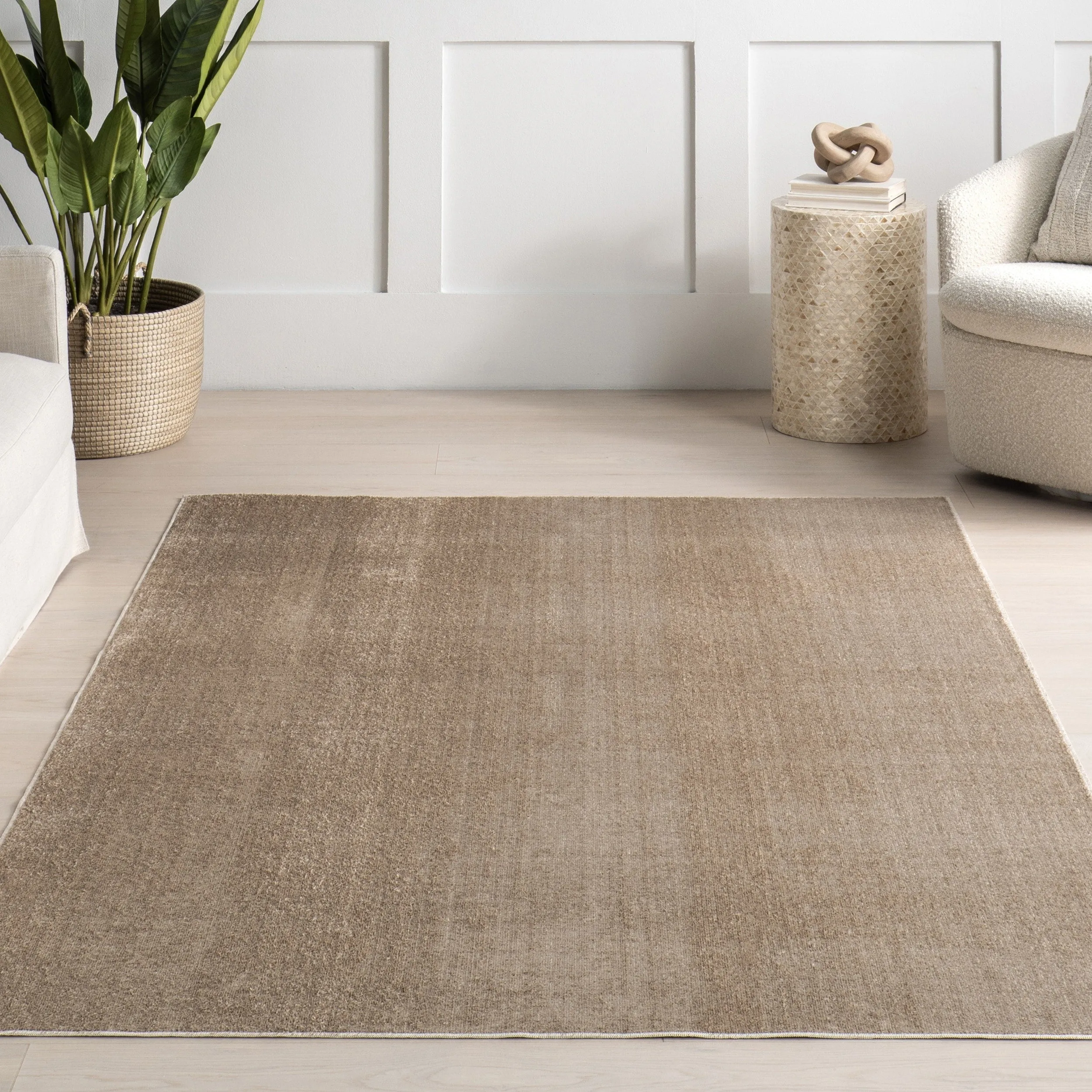 Nuloom Argelia Solid Machine Washable Area Rug