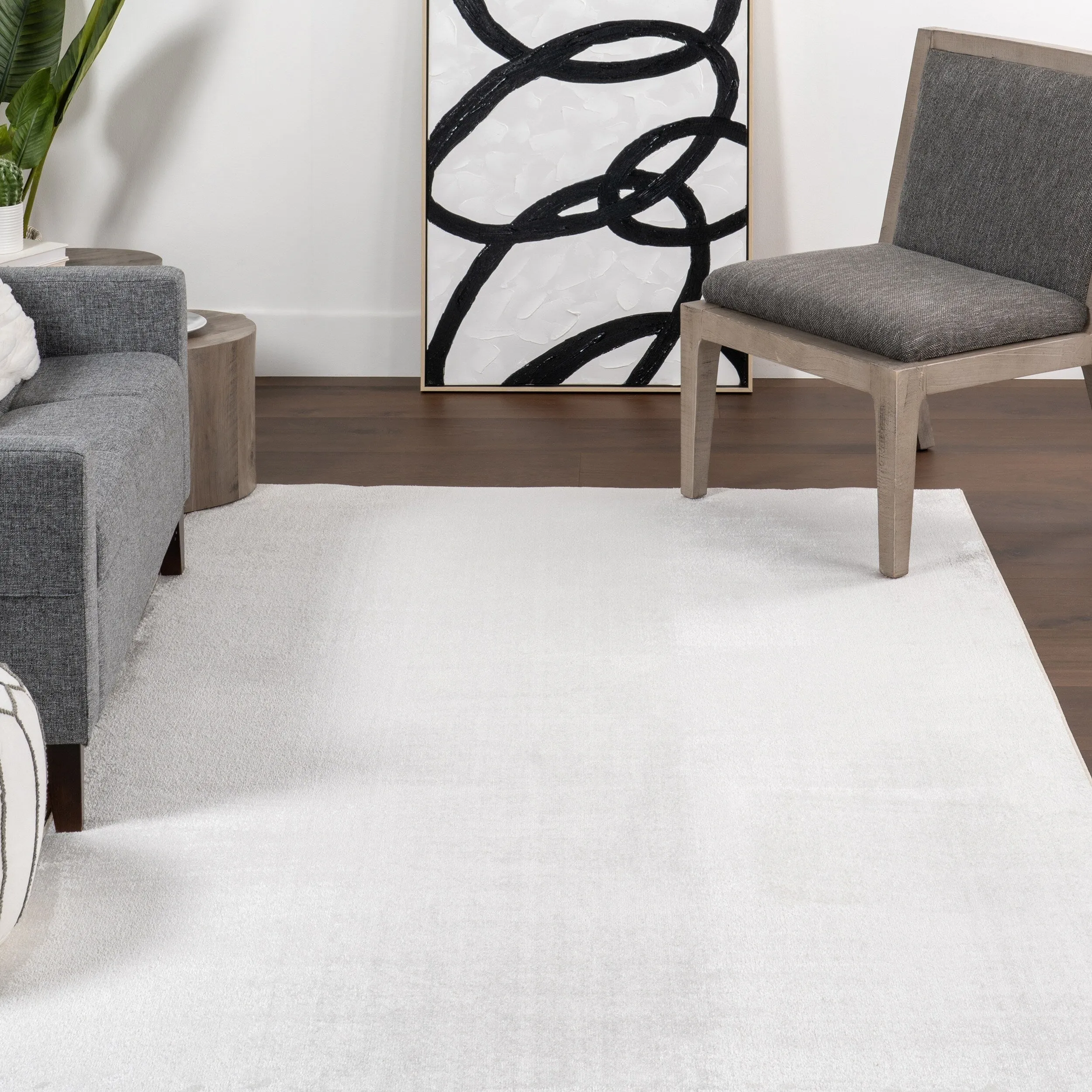 Nuloom Argelia Solid Machine Washable Area Rug