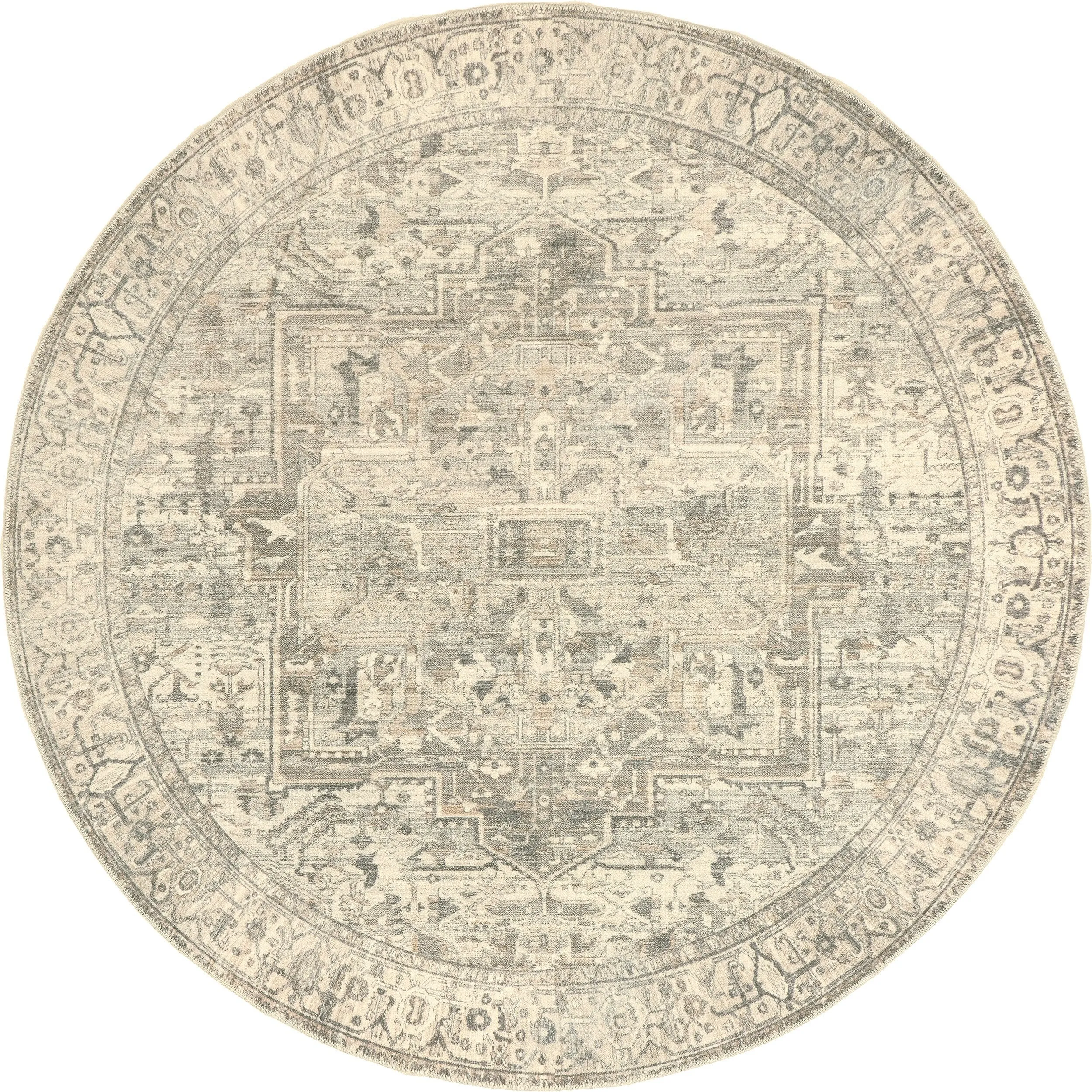 Nuloom Brielle SpinClean Machine Washable Vintage Medallion Area Rug
