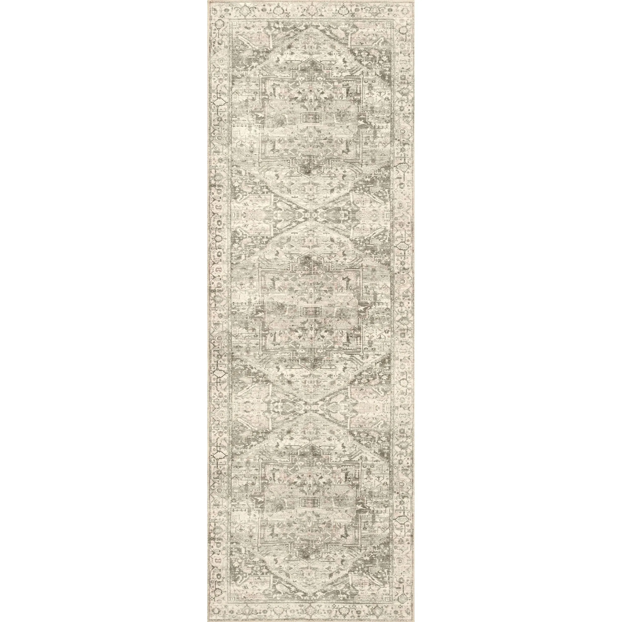 Nuloom Brielle SpinClean Machine Washable Vintage Medallion Area Rug