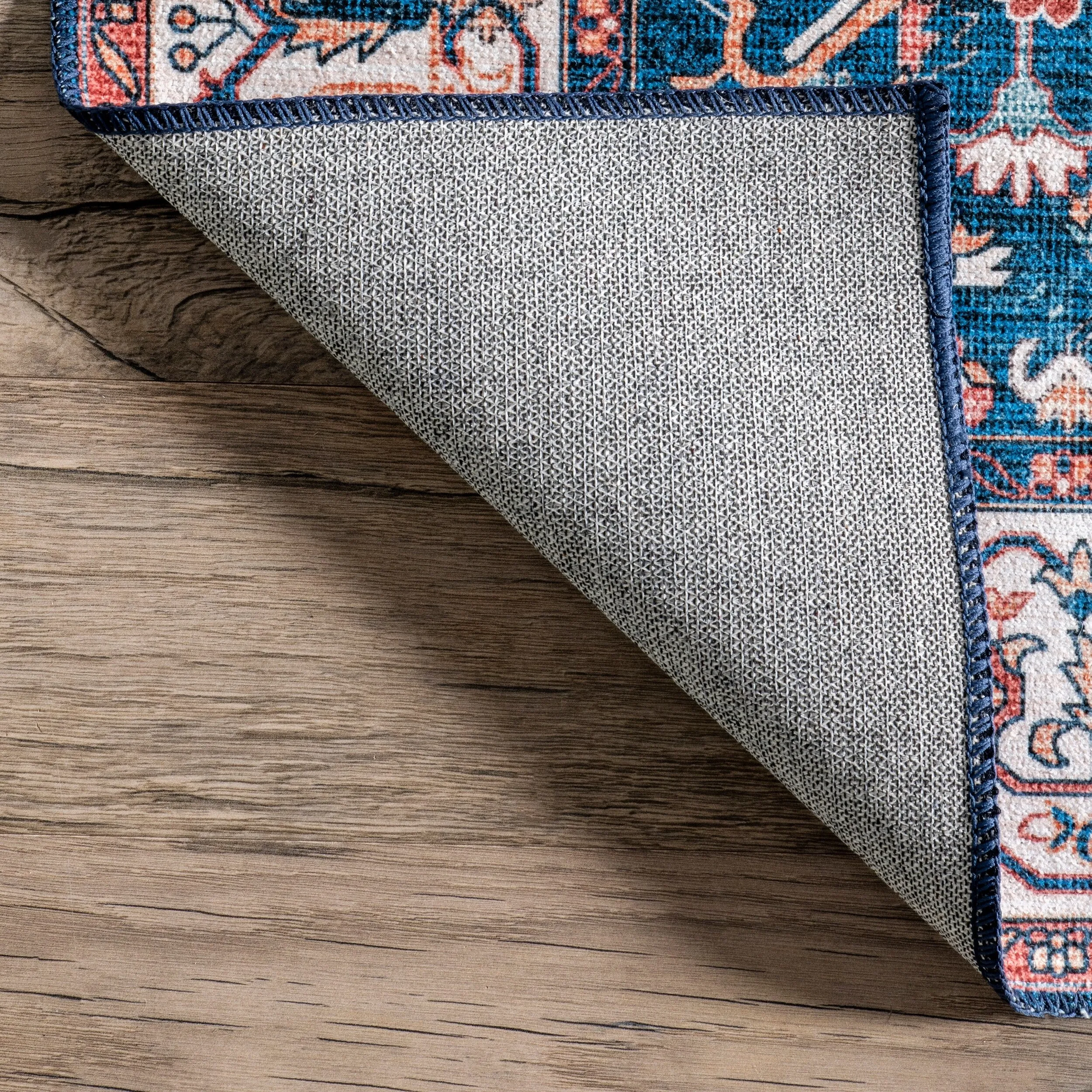 Nuloom Brielle SpinClean Machine Washable Vintage Medallion Area Rug