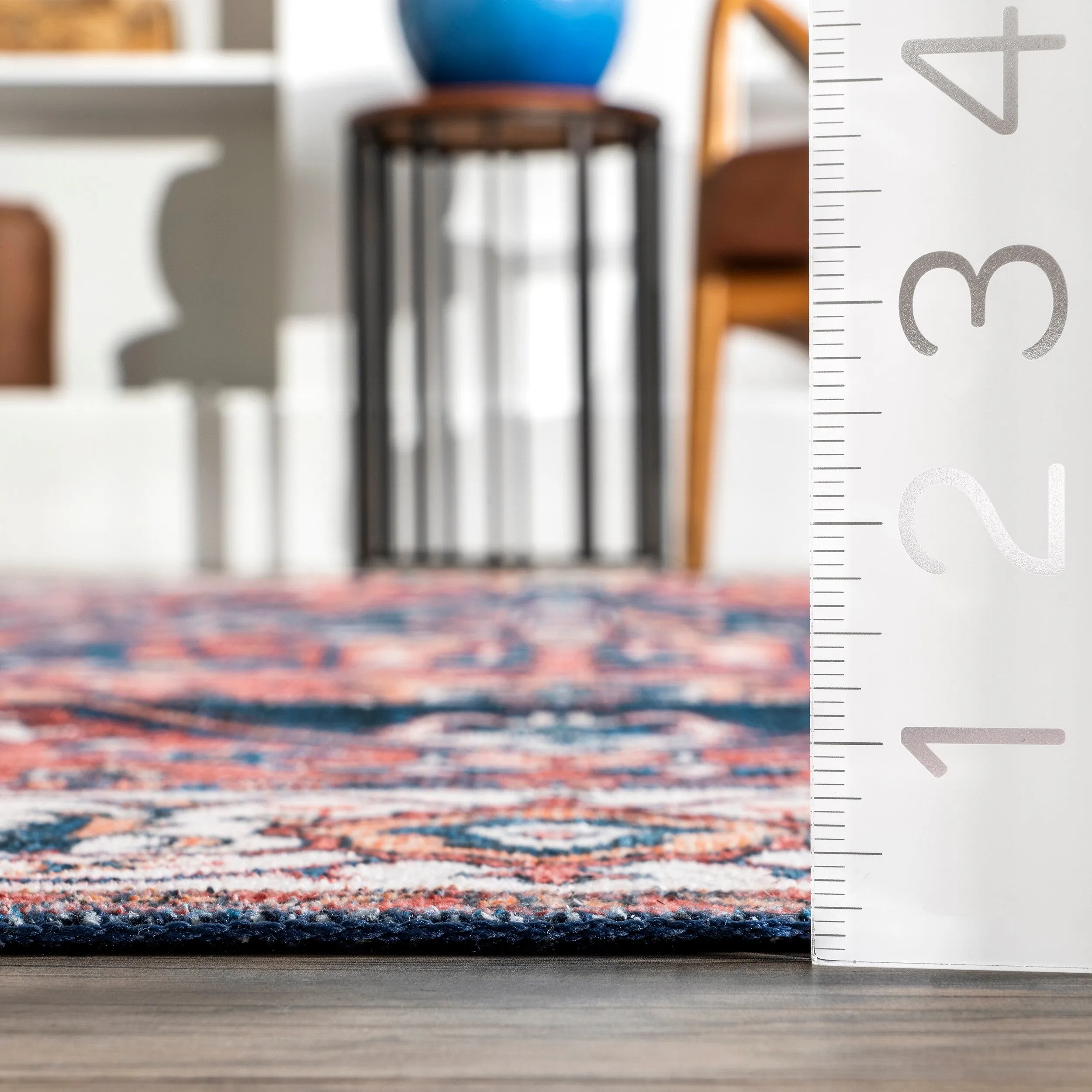 Nuloom Brielle SpinClean Machine Washable Vintage Medallion Area Rug