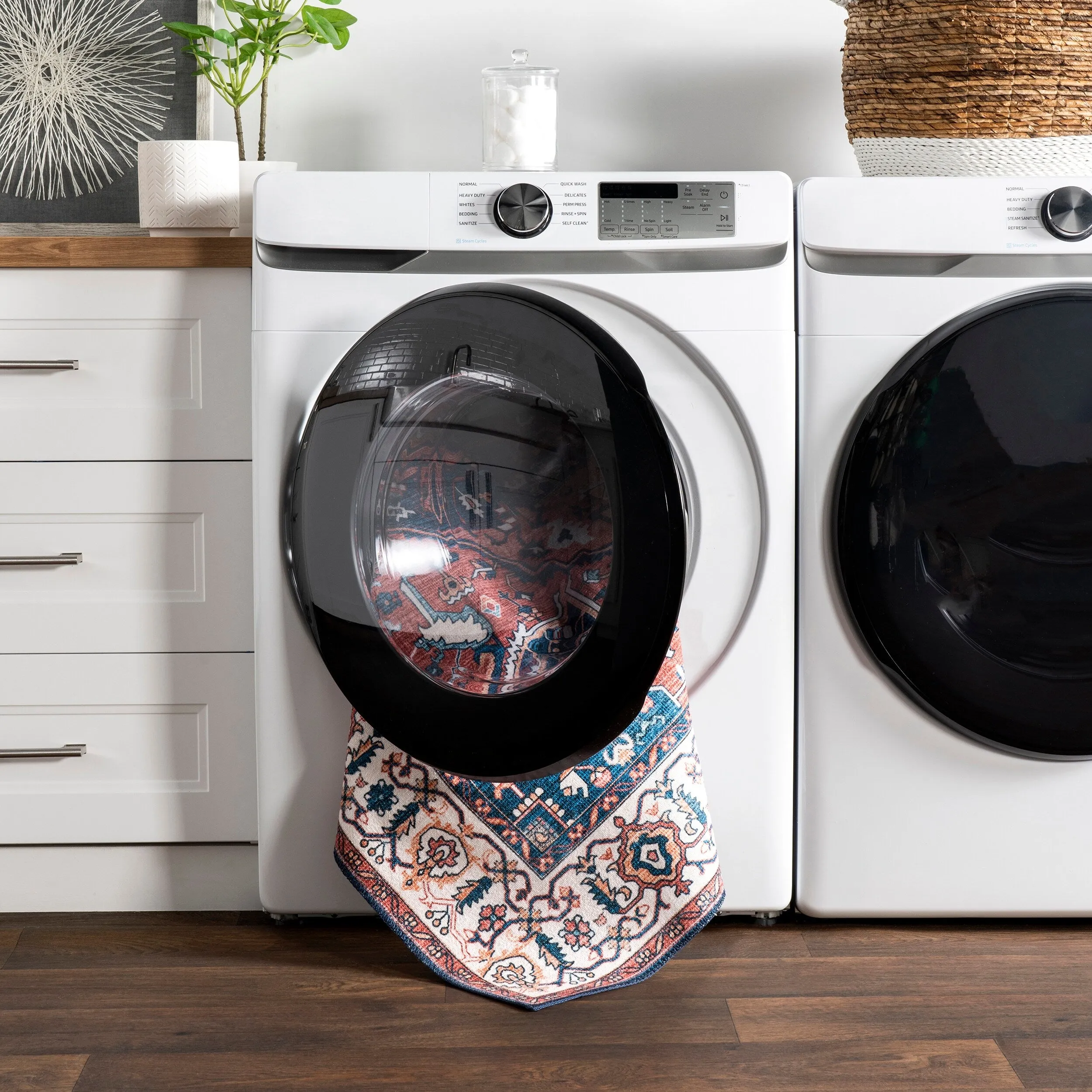 Nuloom Brielle SpinClean Machine Washable Vintage Medallion Area Rug