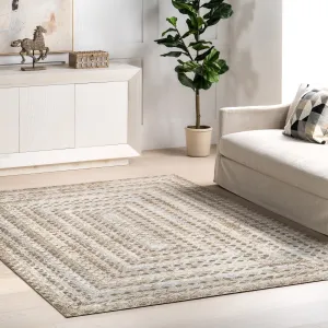 Nuloom Carley SpinClean Machine Washable Geometric Area Rug