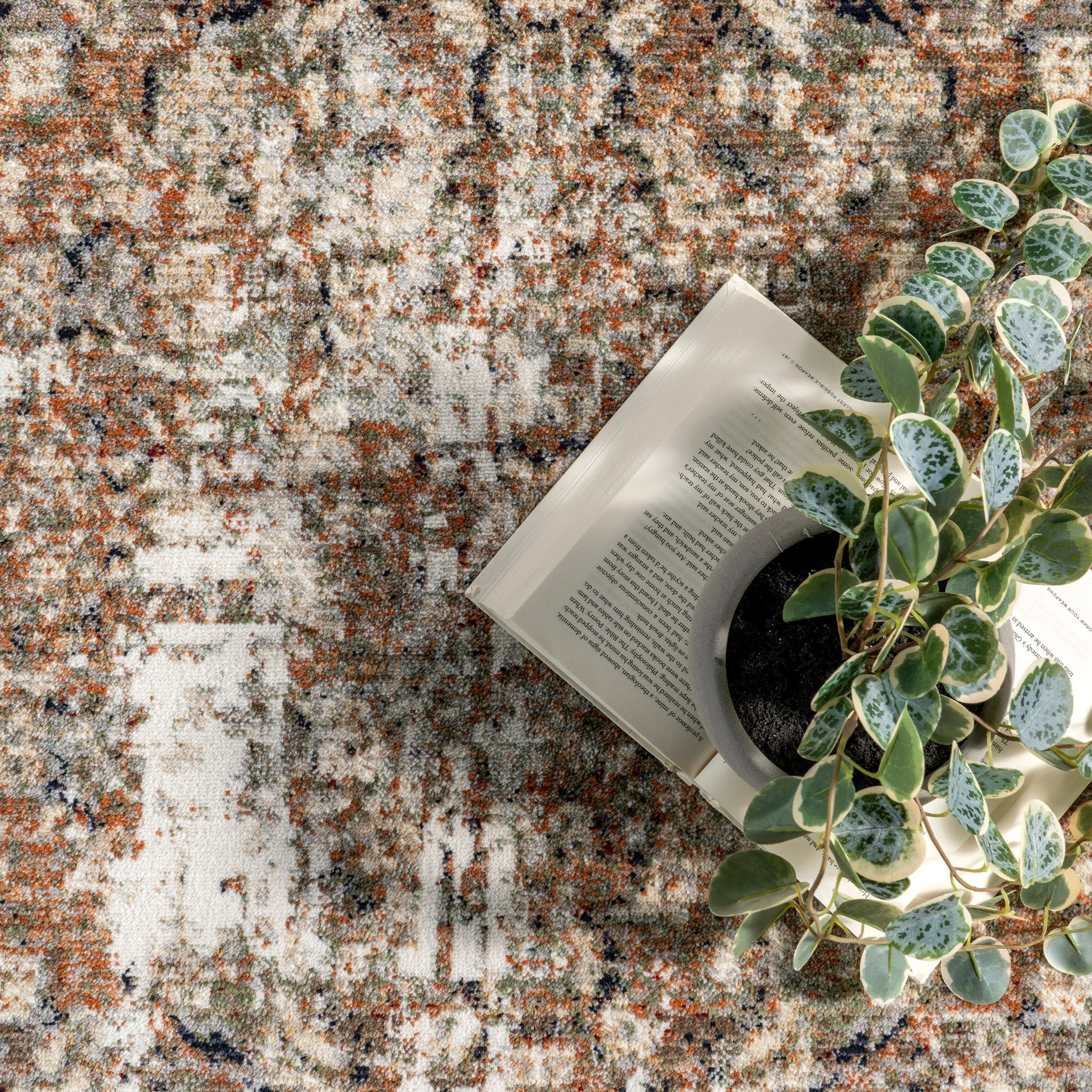 Nuloom Charvi Distressed Medallion Fringe Area Rug