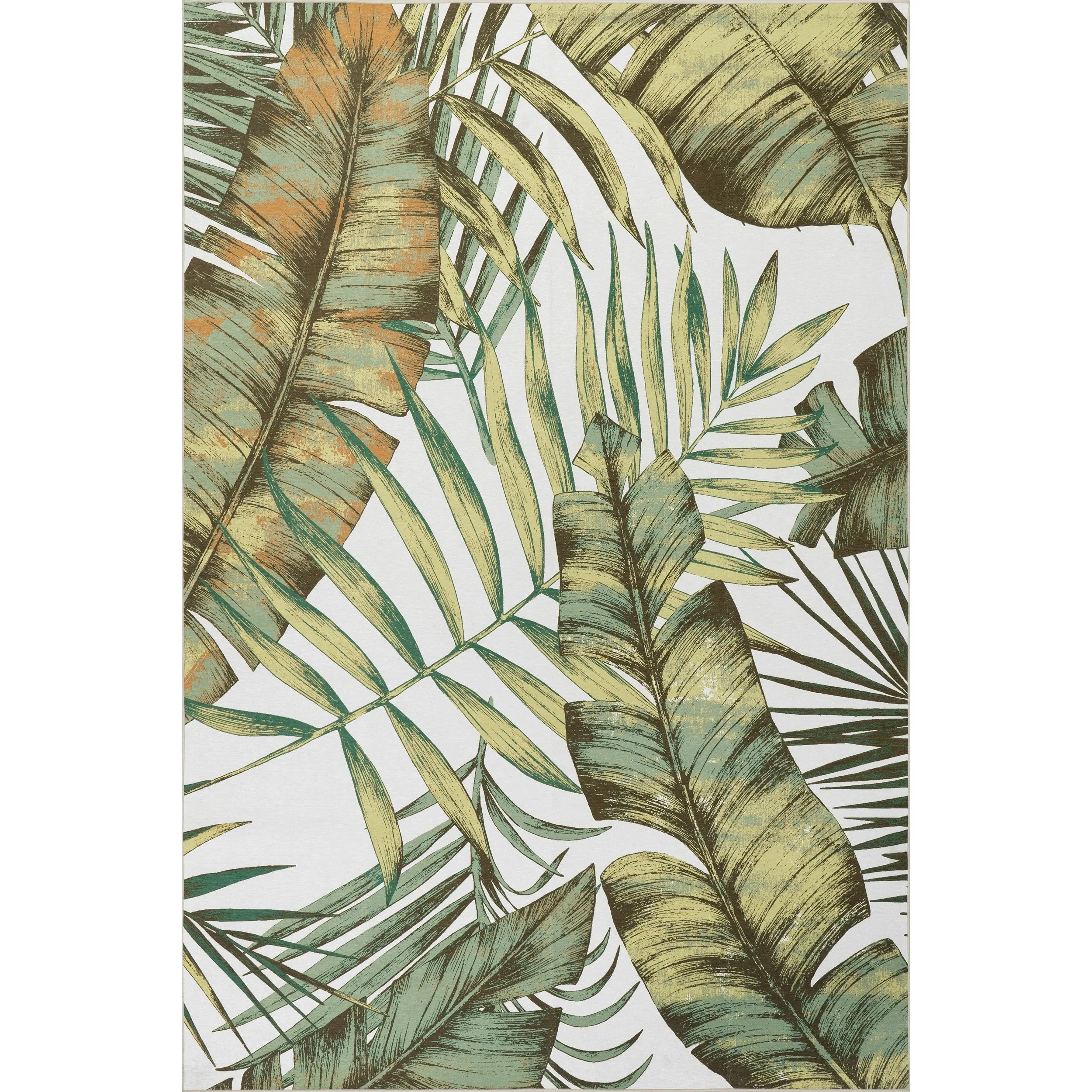 Nuloom Cyra Splashguard Graphic Machine Washable Area Rug