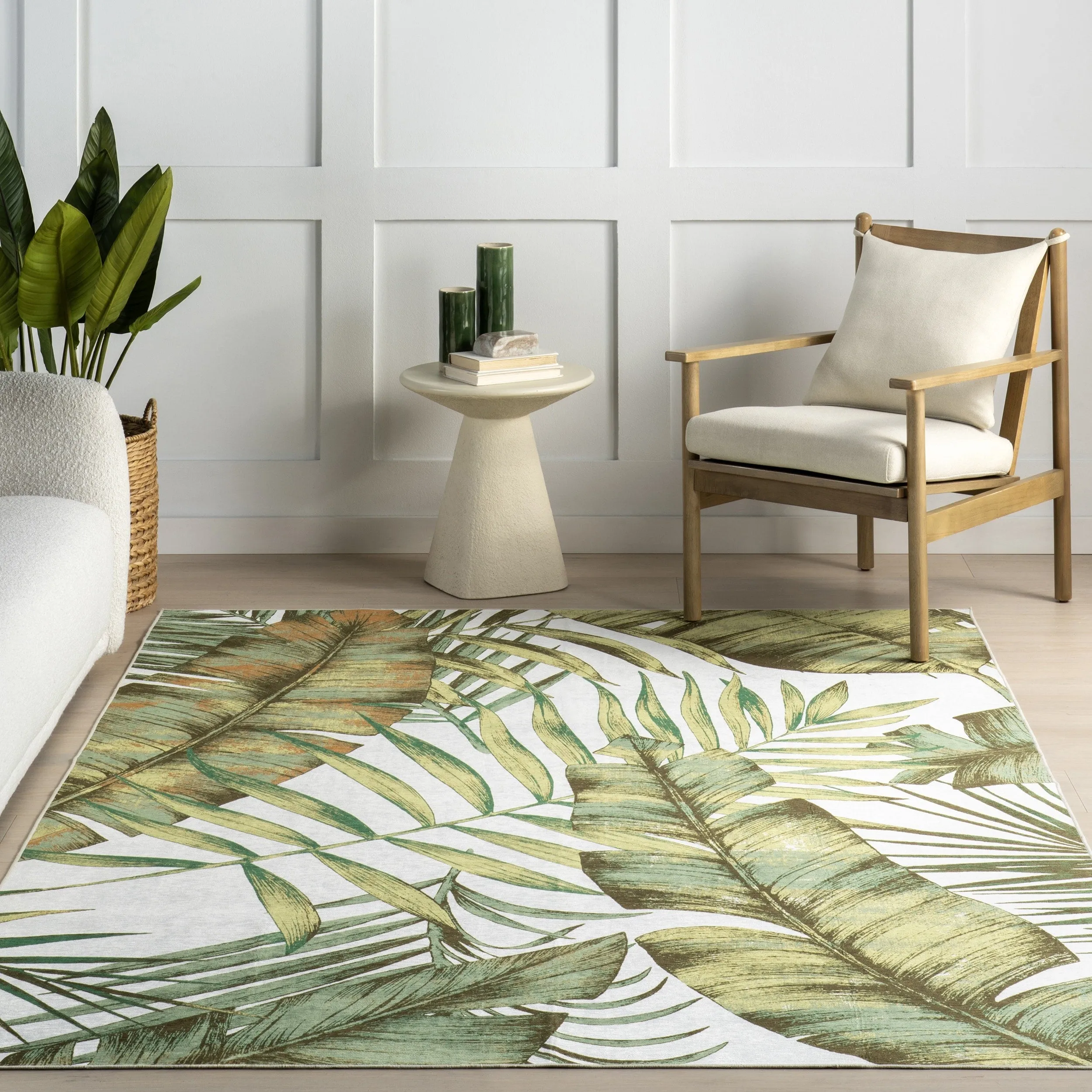 Nuloom Cyra Splashguard Graphic Machine Washable Area Rug