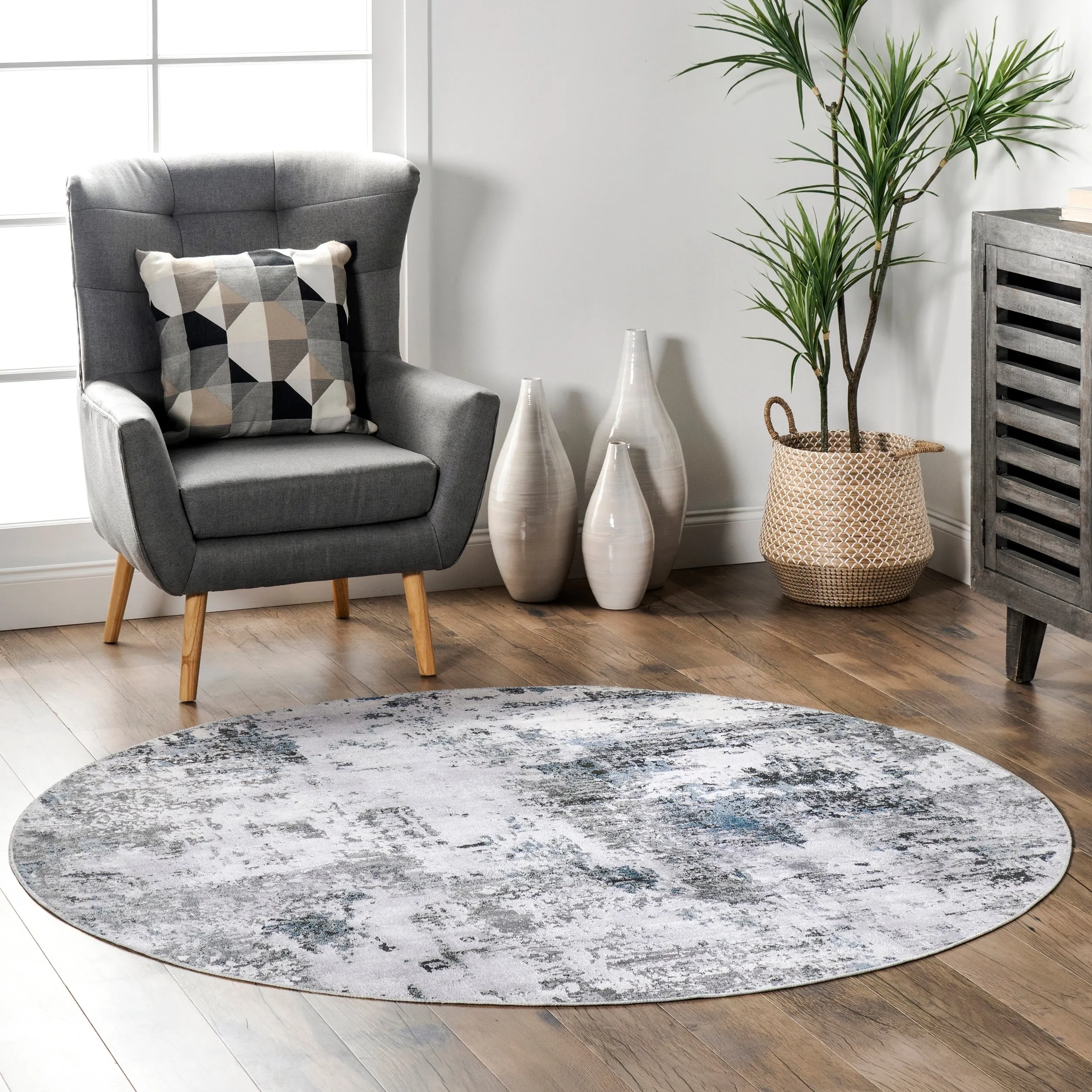 Nuloom Dali SpinClean Abstract Machine Washable Area Rug