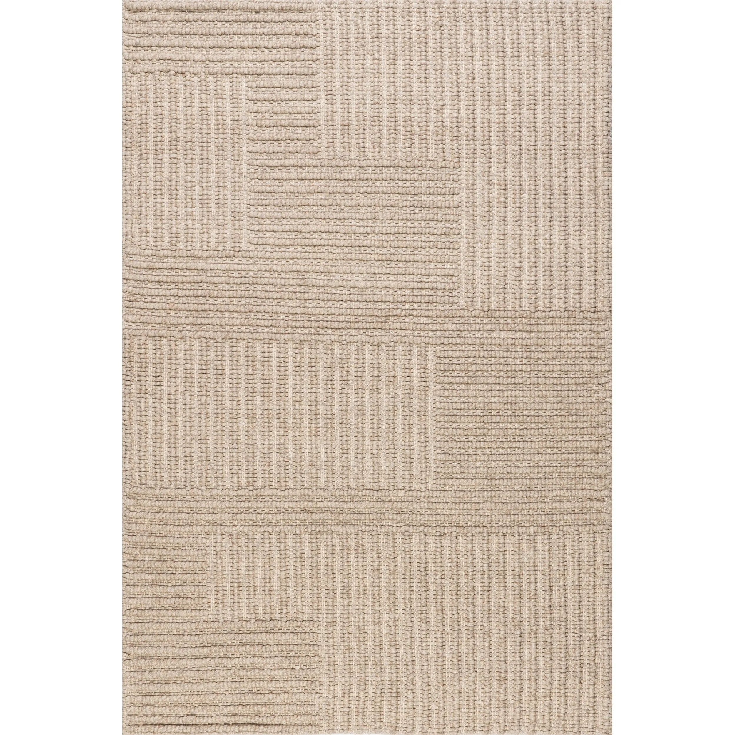 Nuloom Dorene Contemporary High-Low Striped Wool Area Rug