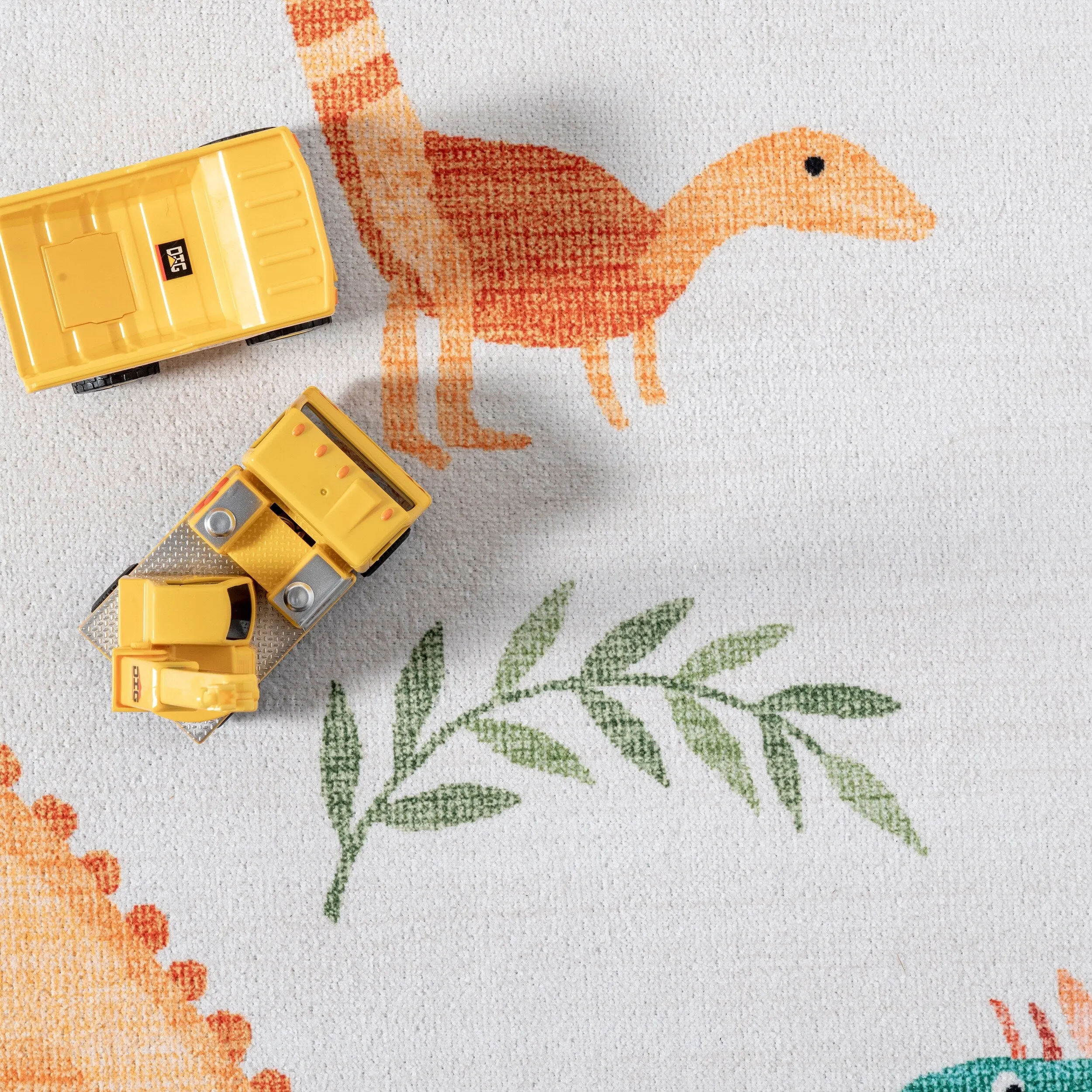 Nuloom Eamon Dinosaur SpinClean Machine Washable Kids Area Rug