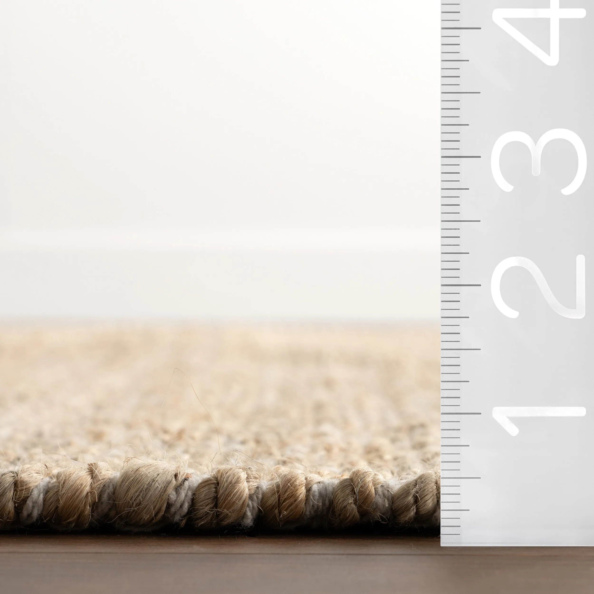 Nuloom Eladia Solid Jute Area Rug